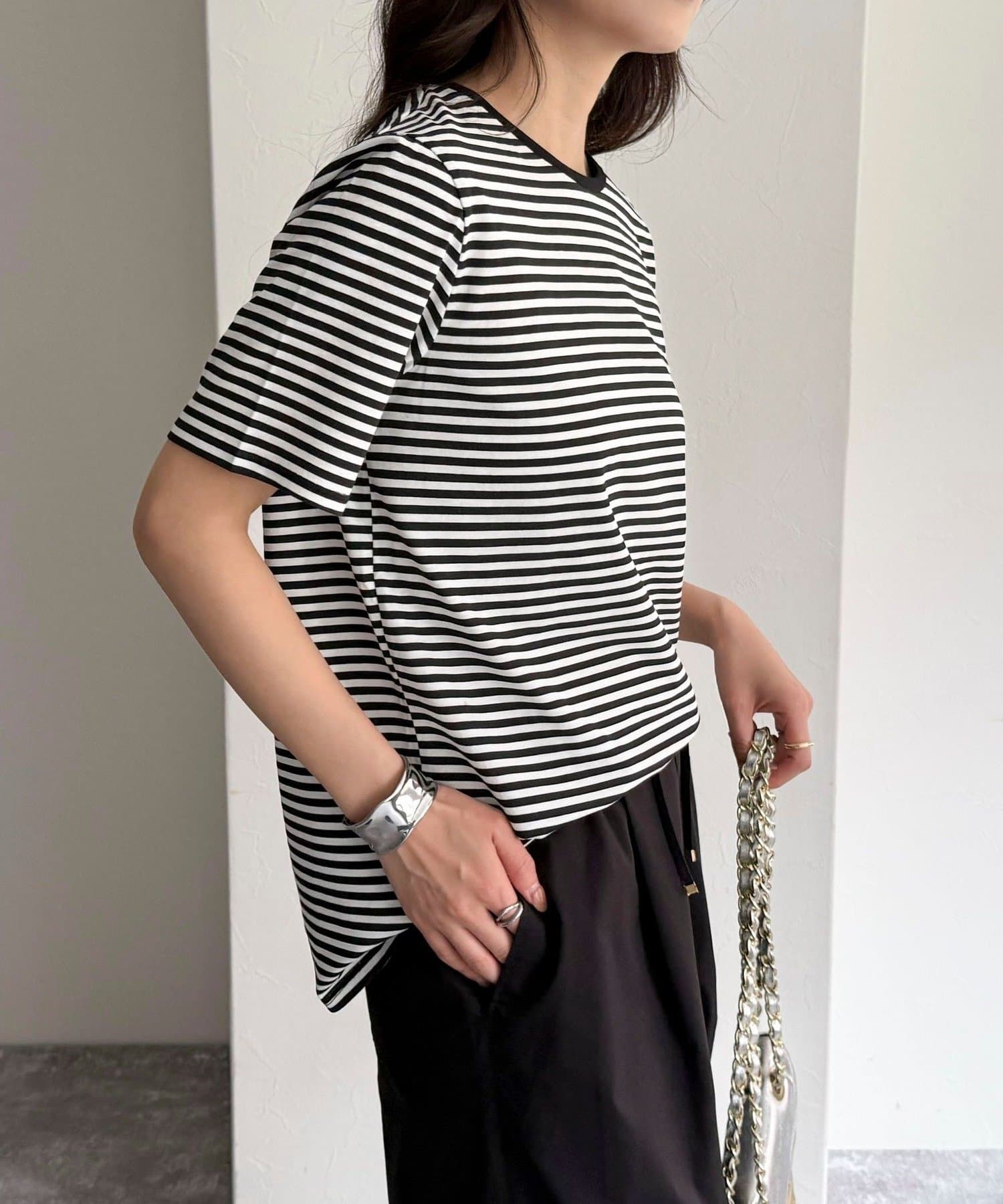 FREDY & GLOSTER(フレディ アンド グロスター) ハイツイストコットンTシャツ