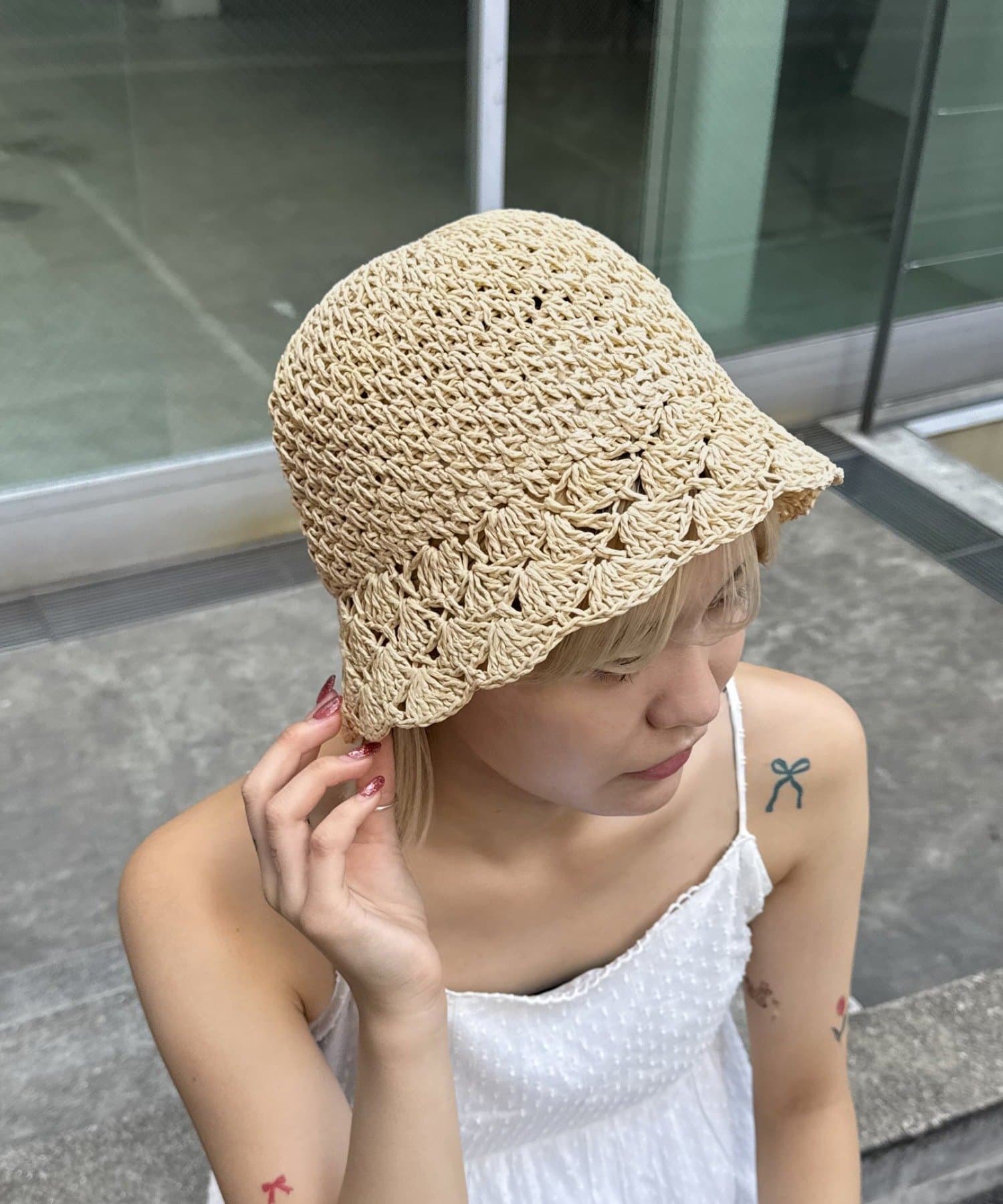 Lattice(ラティス) シンプルサマークローシュハット