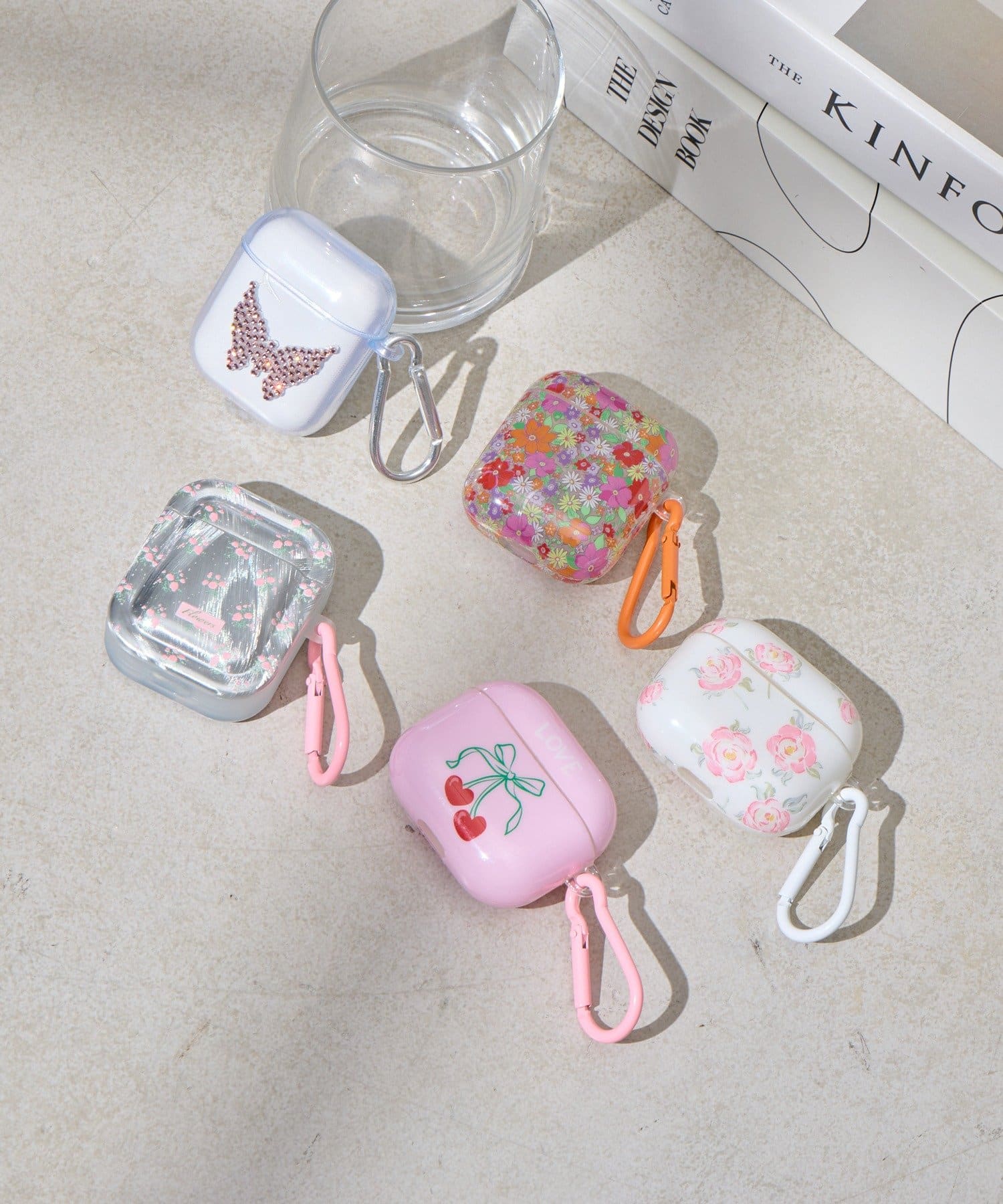 Lattice(ラティス) イヤフォンケース(さくらんぼ/バラ)(AirPods 第3世代)