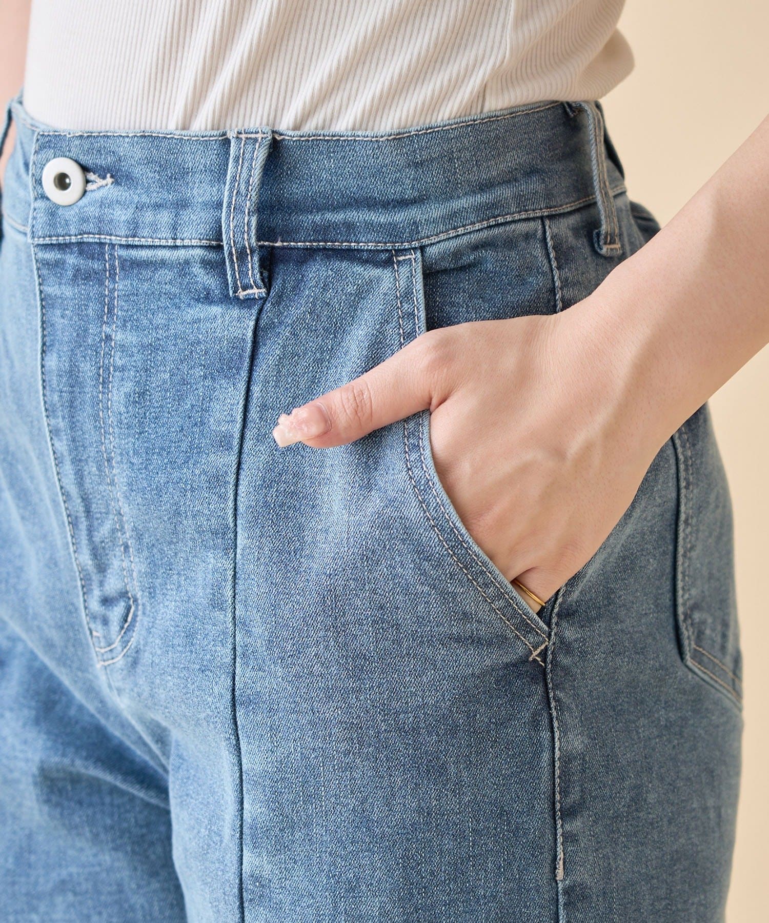 Remind me and forever(リマインドミーアンドフォーエバー) 【nane】《サイズ展開有》ストレッチデニムフレアーパンツ