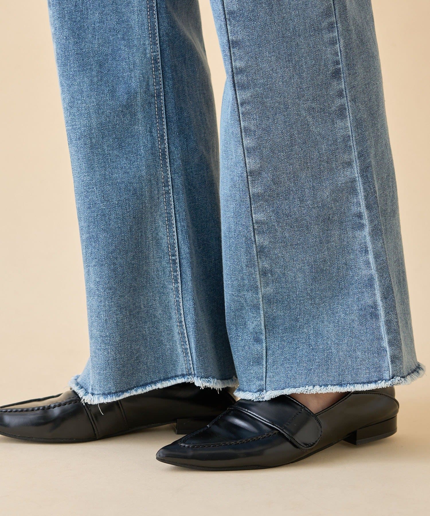 Remind me and forever(リマインドミーアンドフォーエバー) 【nane】《サイズ展開有》ストレッチデニムフレアーパンツ