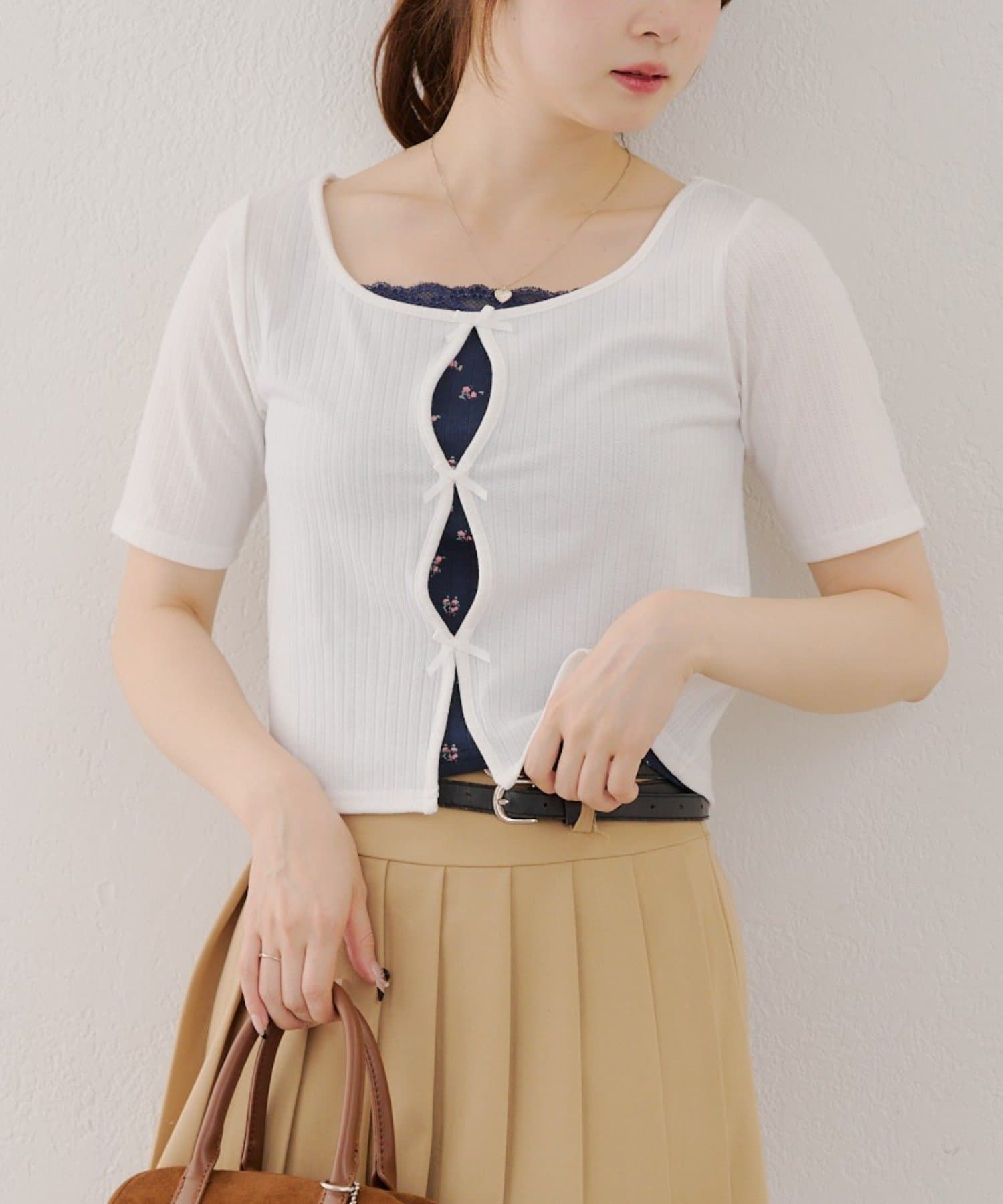 NICE CLAUP / OLIVE des OLIVE OUTLET(ナイスクラップ  / オリーブ デ オリーブ アウトレット) 2セットitem【RMAF】テレコT&キャミset