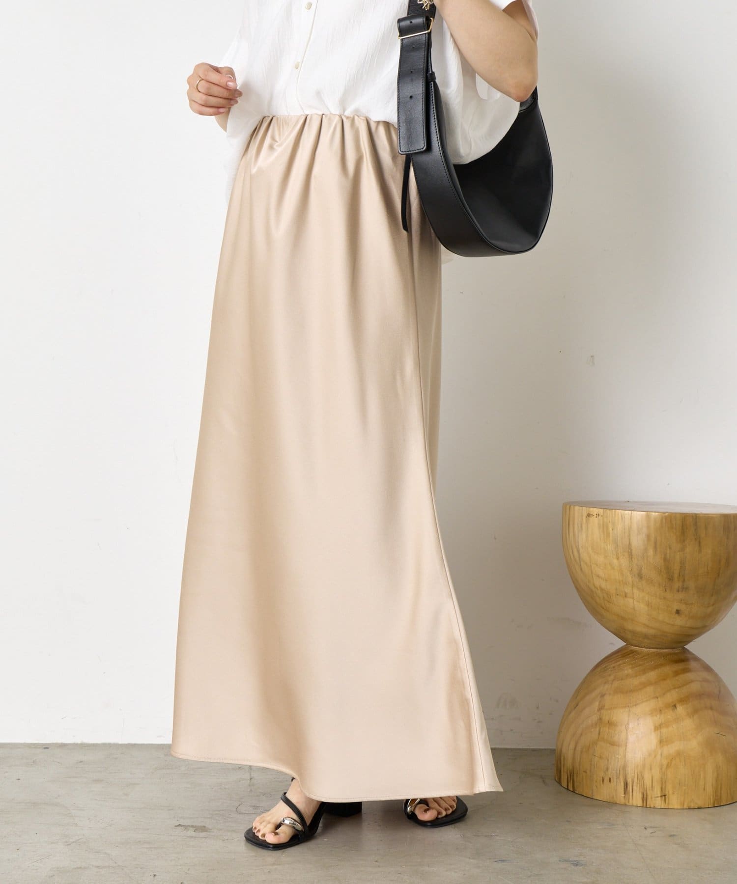 期間限定30％OFF! サテンロングスカート | Jena espace merveilleux(ジェナ スカート