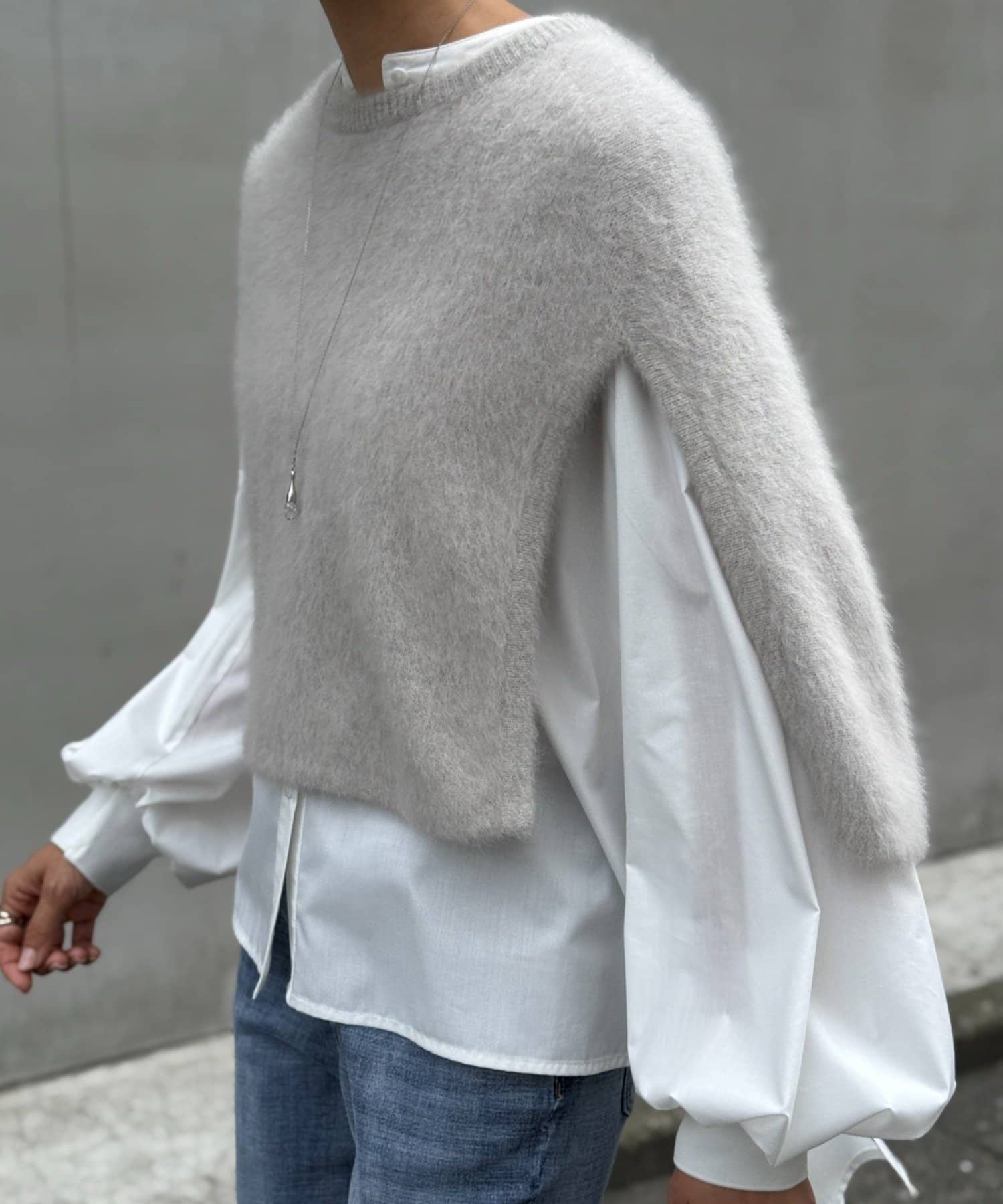 新品☆ビアズリー ファーニットポンチョ ファーニットポンチョ（ニット/セーター）｜BEARDSLEY