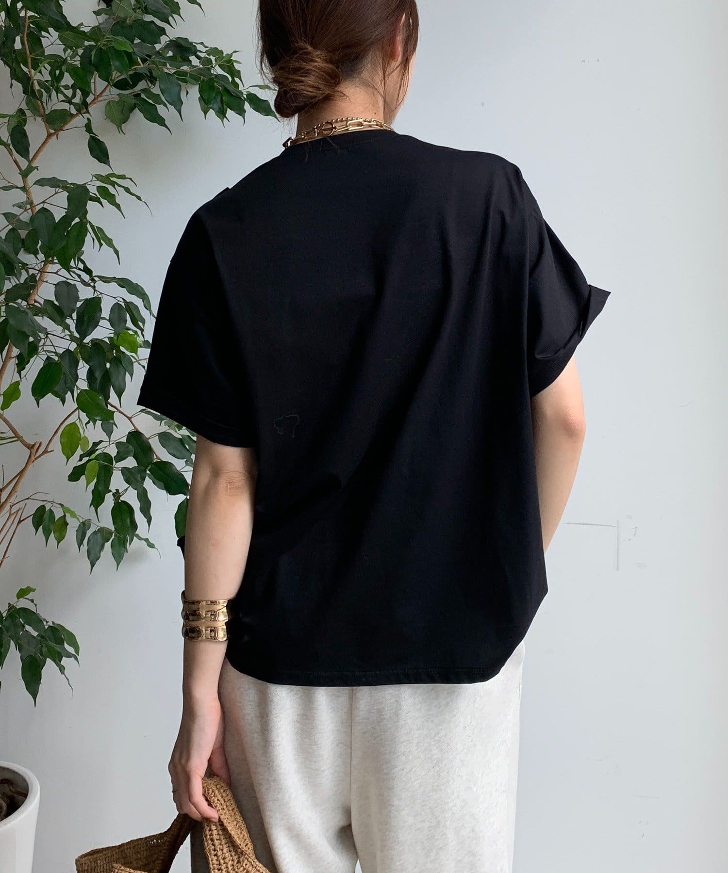 DOUDOU(ドゥドゥ) 【WEB限定】スネークフリルTEE