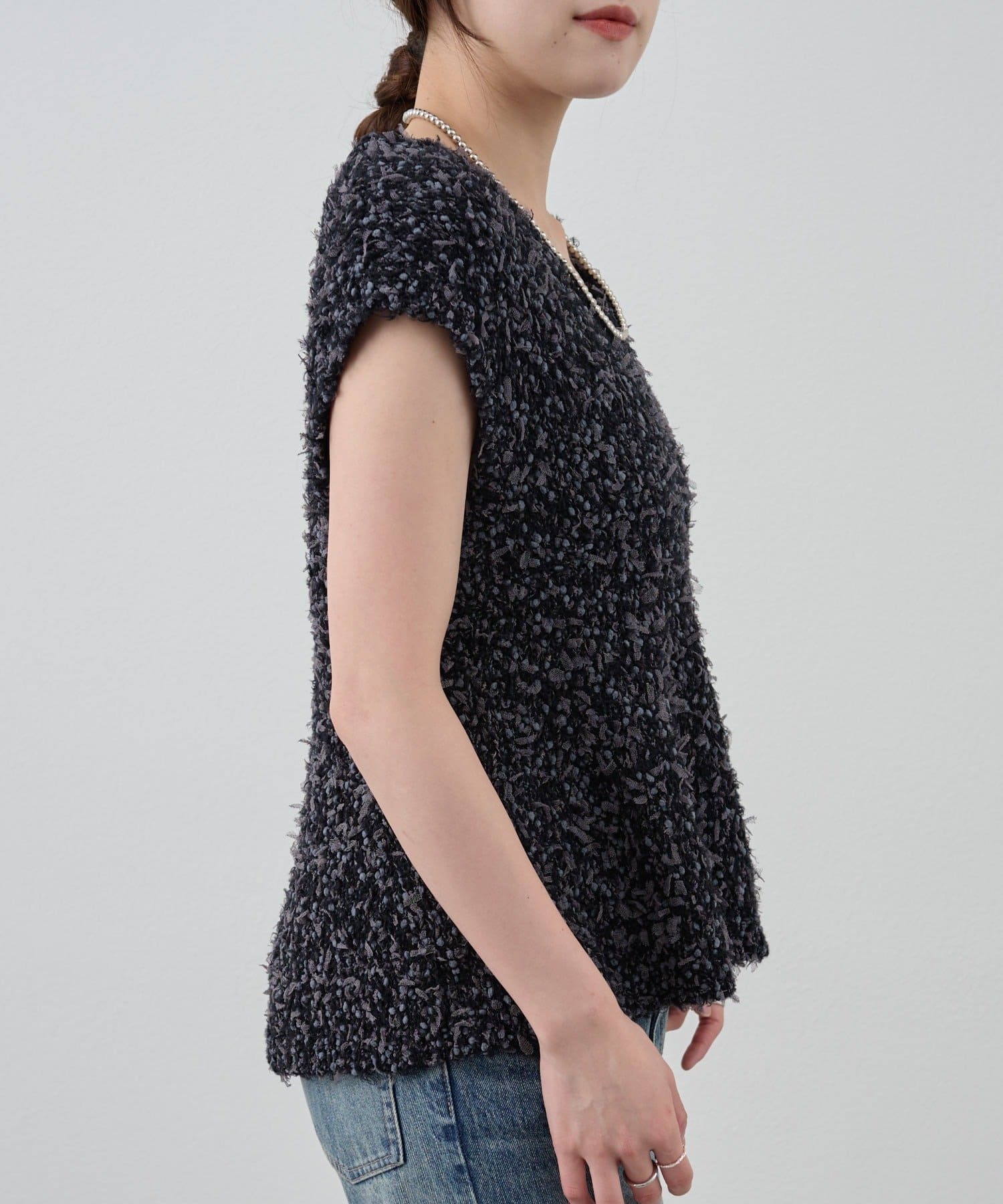 SHENERY(シーナリー) 【期間限定20％OFF！タイムセール10/28(火)まで】ポンポンループ編みニット