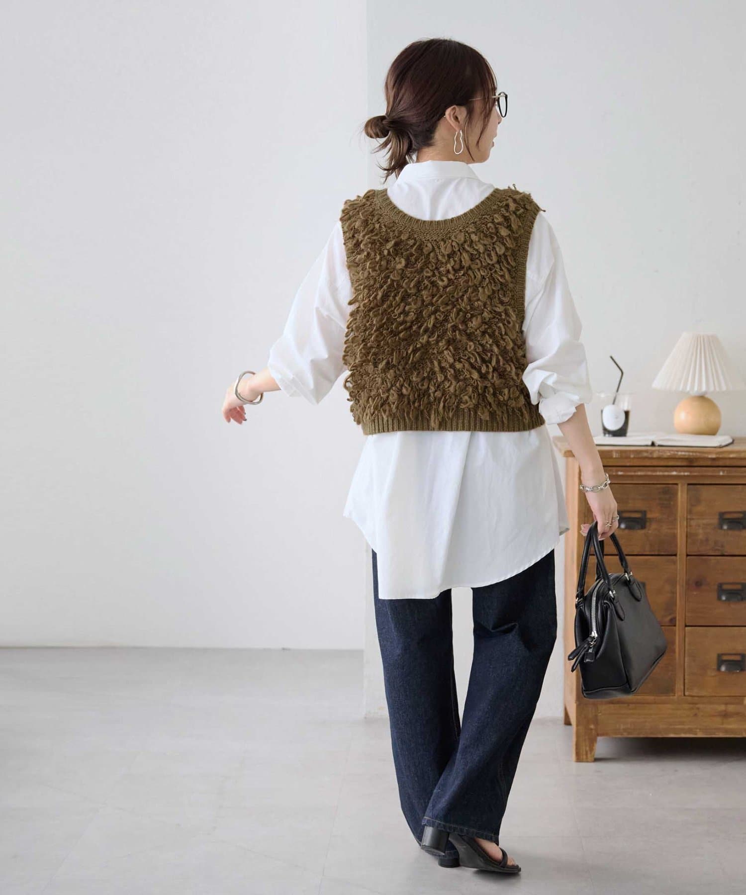 DISCOAT(ディスコート) <今買って冬まで使える♪>ループヤーン前後2WAYベスト