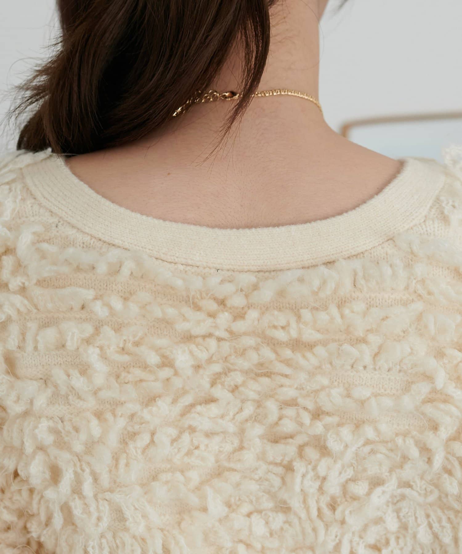 DISCOAT(ディスコート) フリンジカーディガン