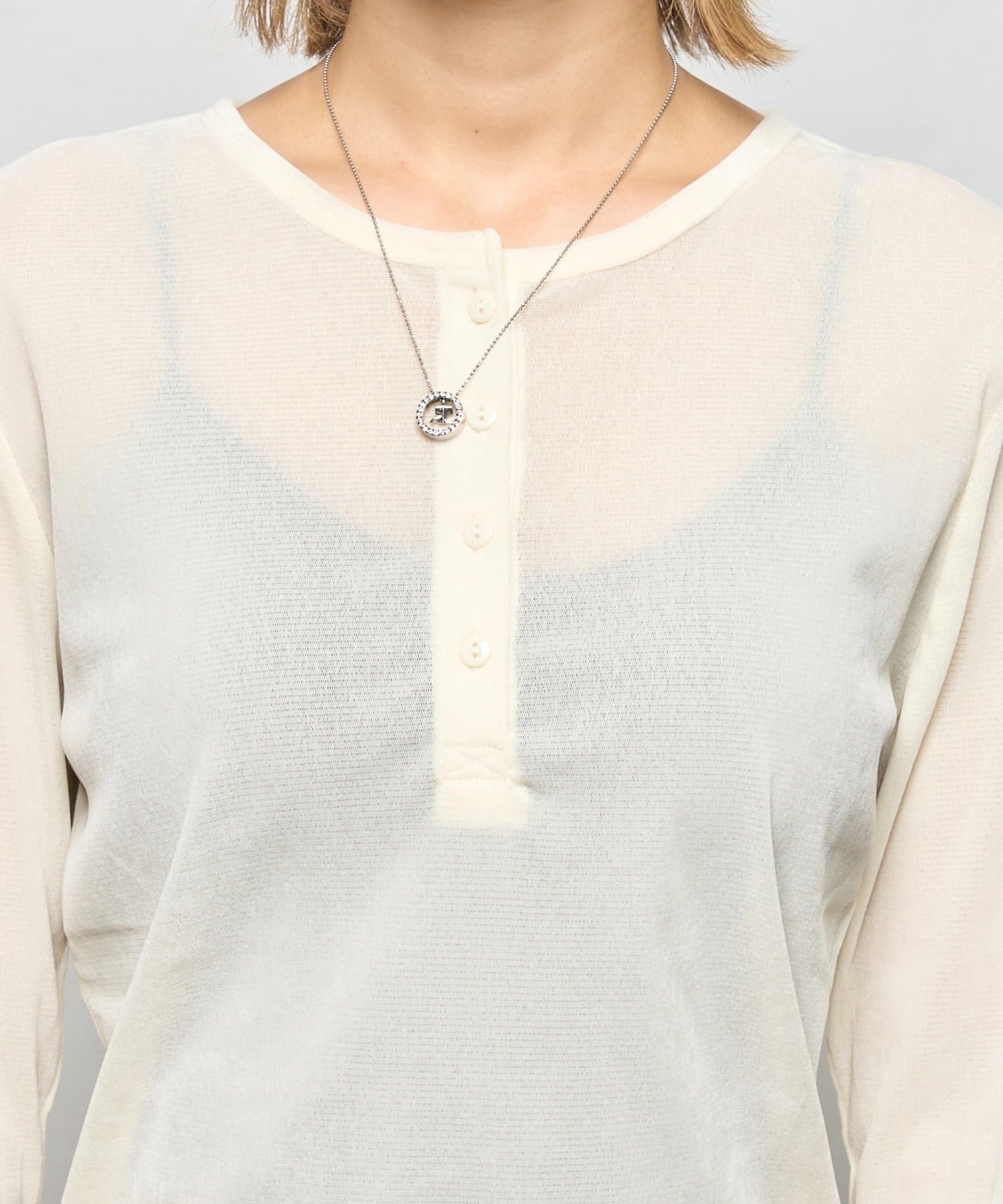 WHO’S WHO gallery(フーズフーギャラリー) 【予約】フロッキーメッシュ ヘンリーTOPS