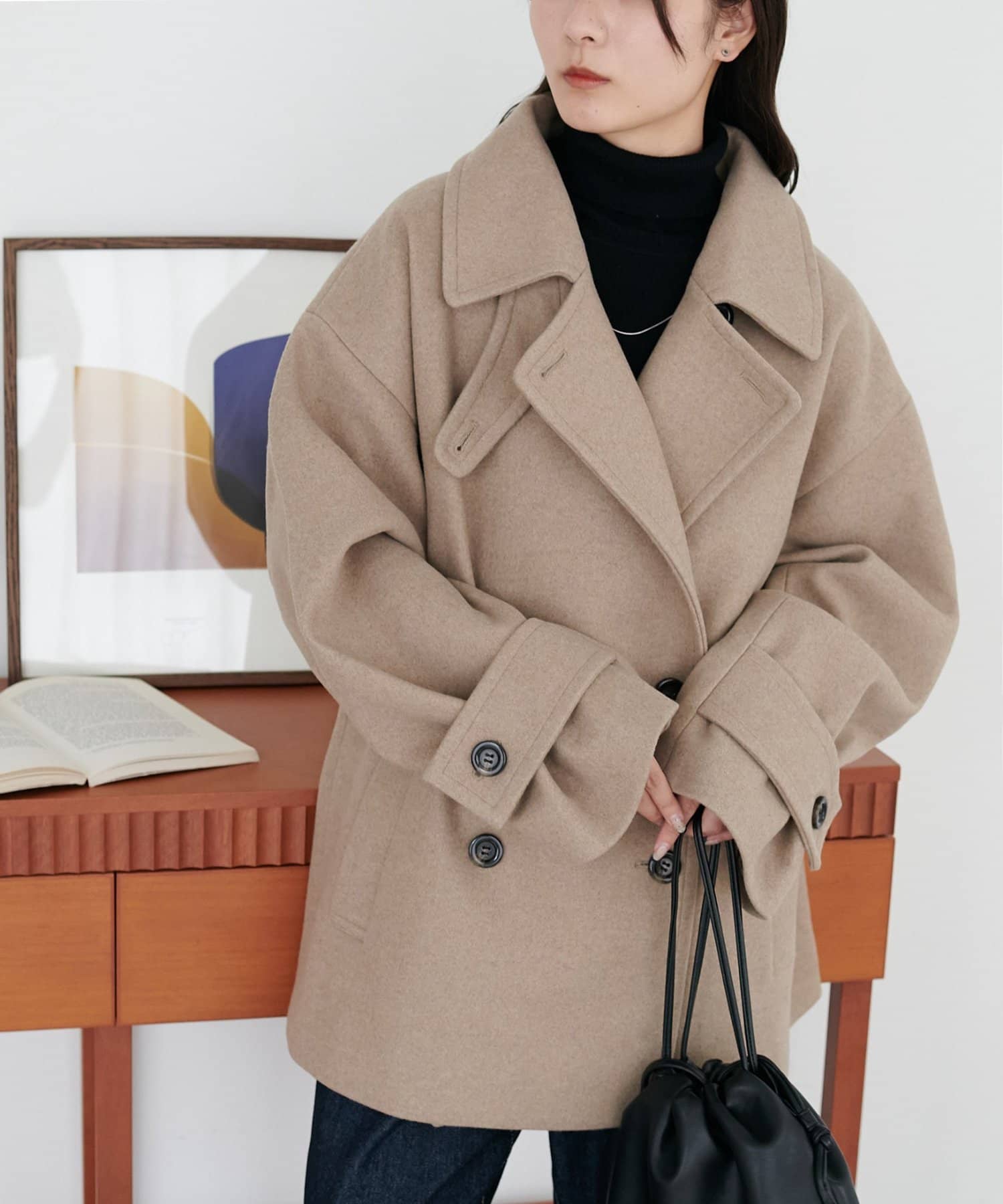 discoat ディスコート 中空糸スタンドミドルコート チャコールグレー DISCOAT＊新品・未開封＊中空糸スタンドミドルコート