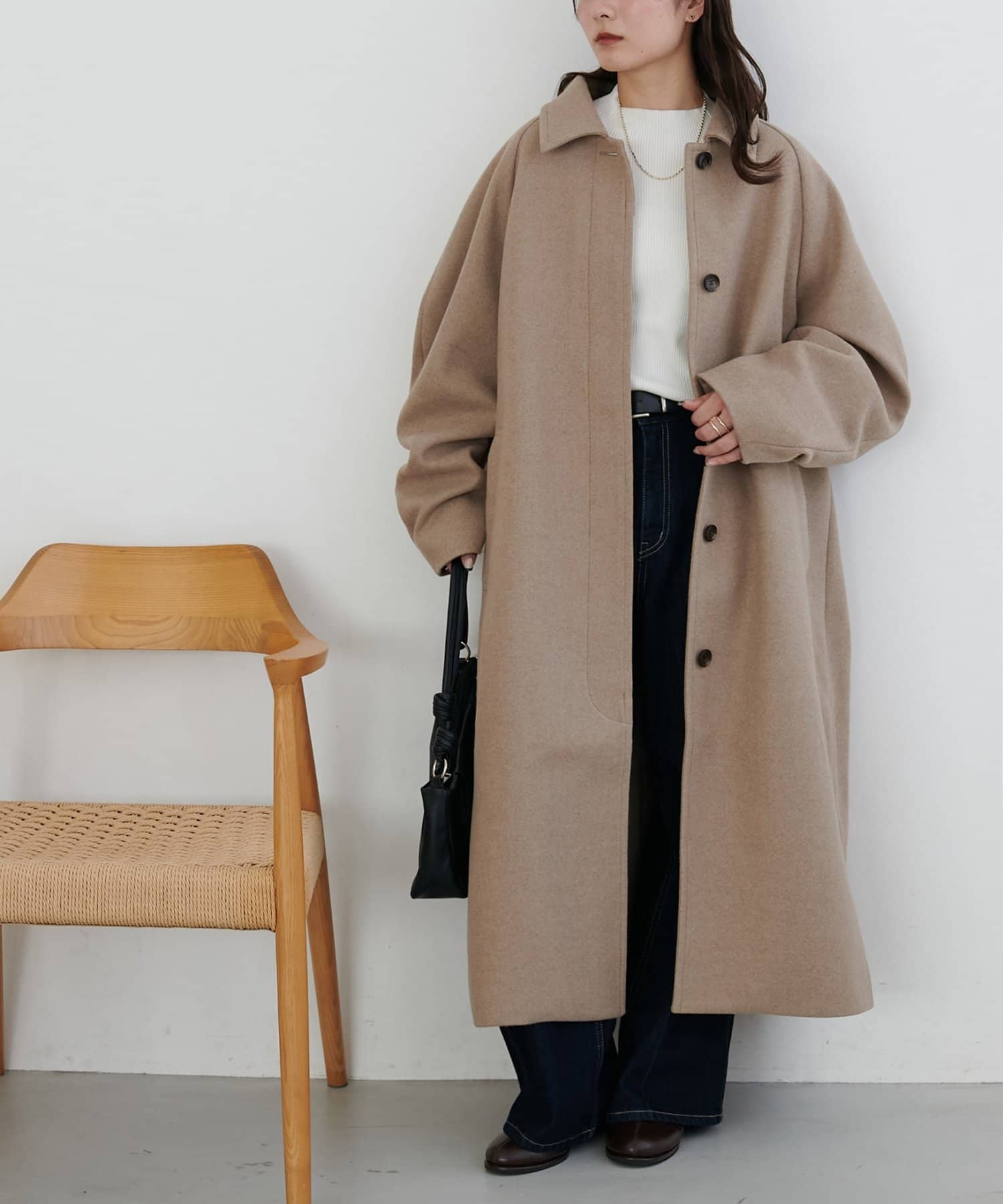 中空糸ステンカラーコート | DISCOAT(ディスコート)レディース