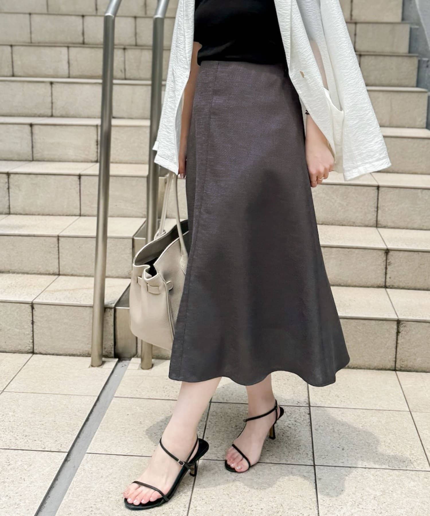 ウォッシャブル麻調フレアスカート | NOLLEY'S(ノーリーズ)レディース