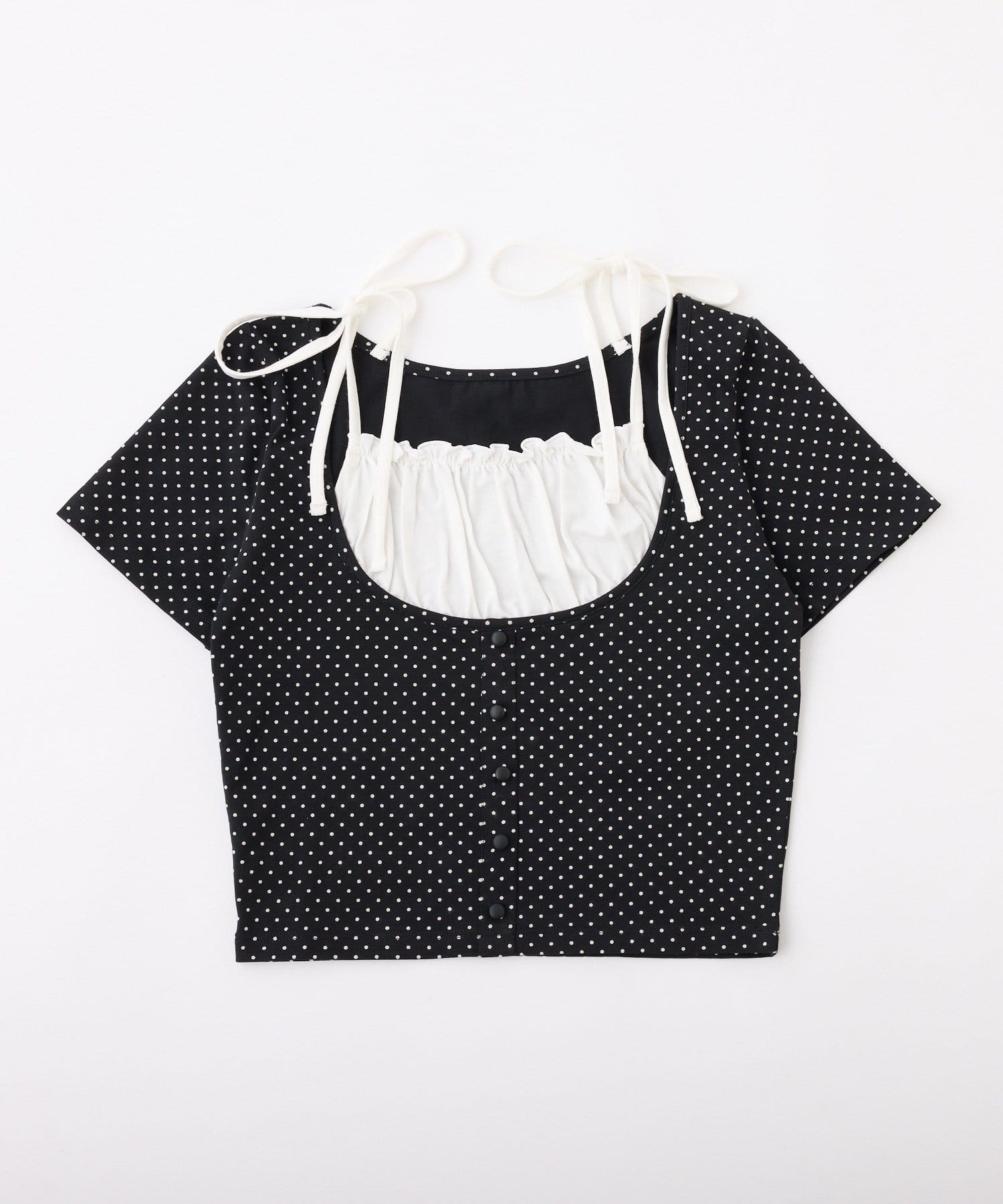 one after another NICE CLAUP(ワンアフターアナザー ナイスクラップ) 【WEB限定】レイヤード半袖トップス
