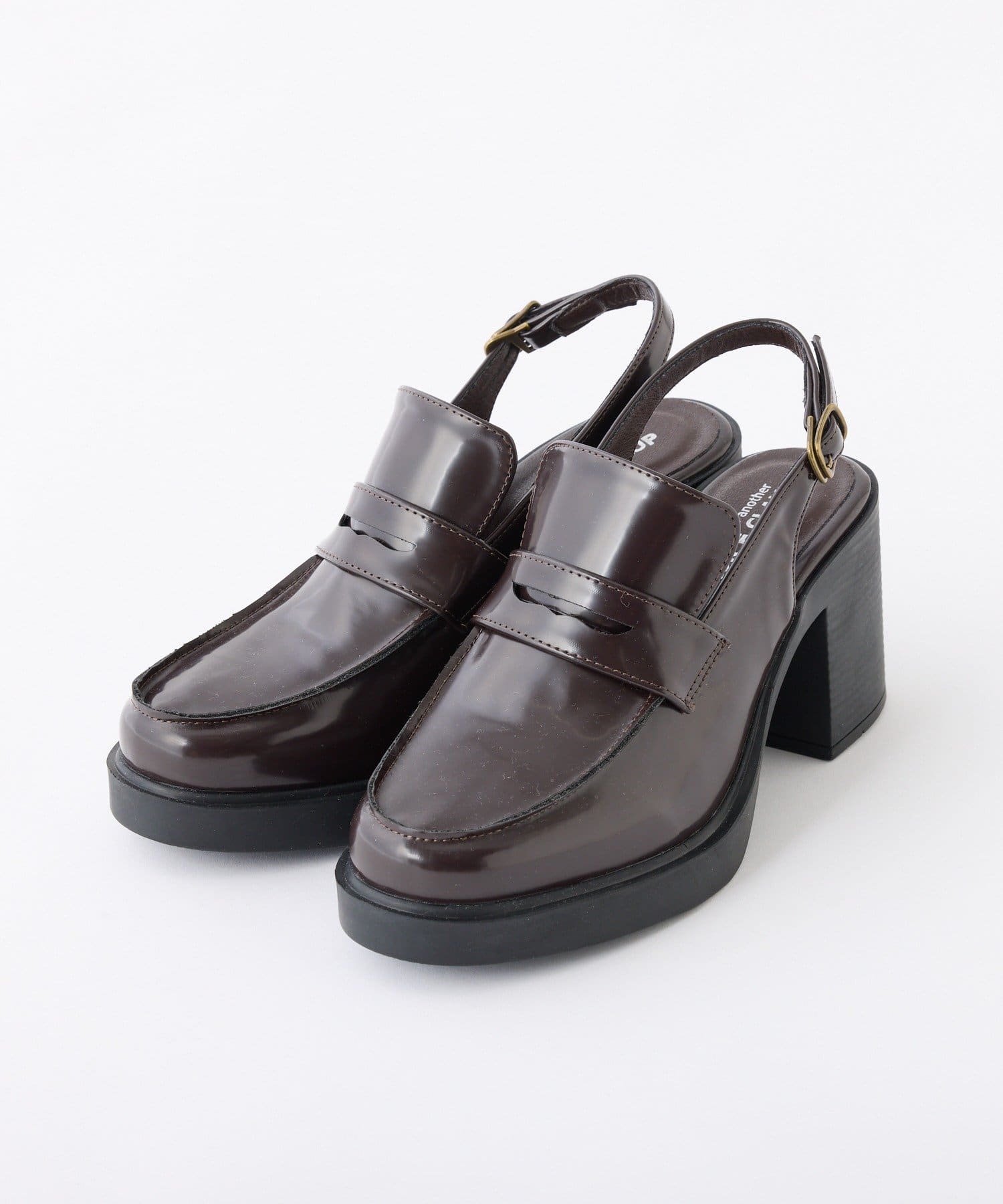 one after another NICE CLAUP(ワンアフターアナザー ナイスクラップ) 【Mode Ribbon Collection】バックベルトローファー