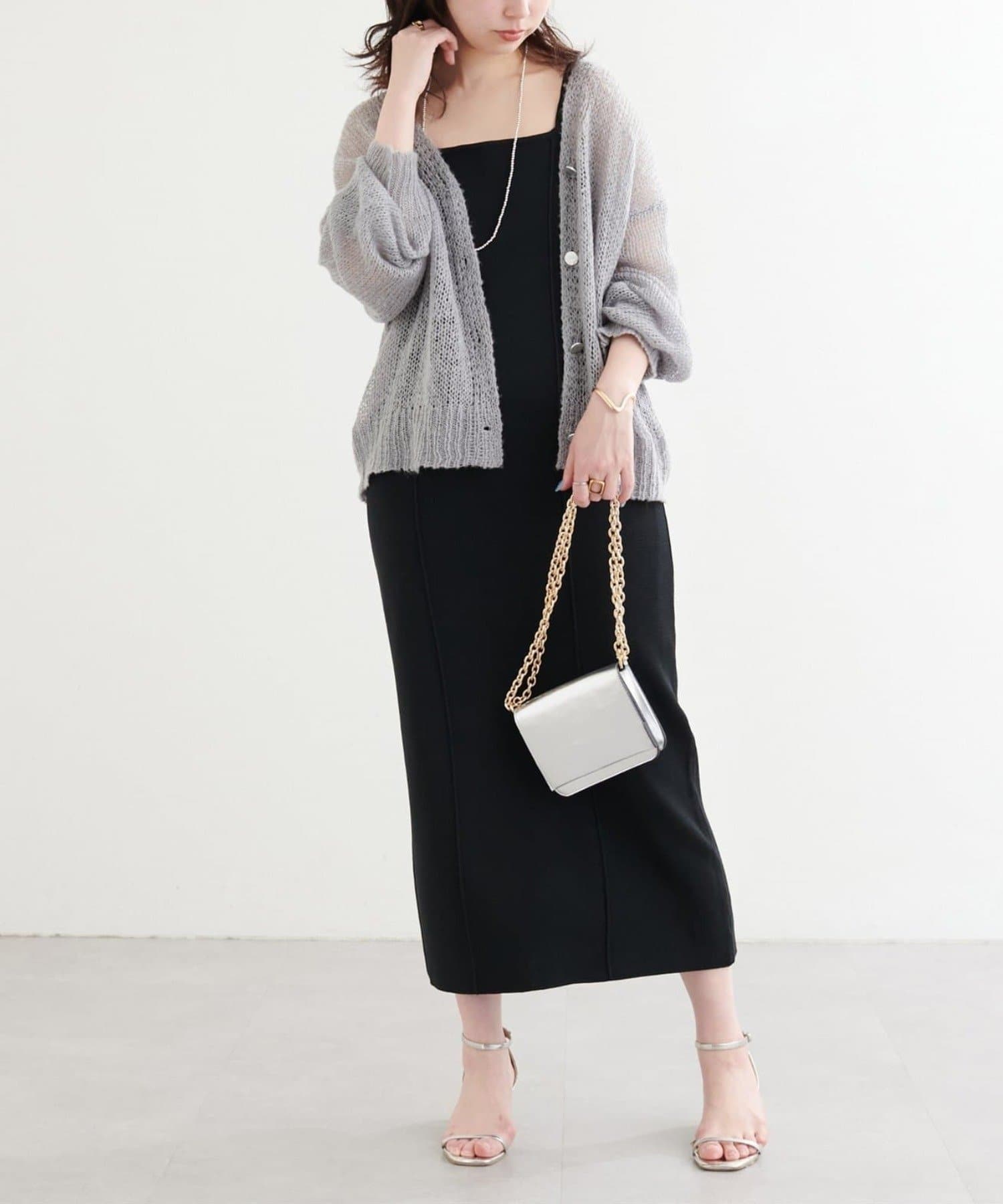 NICE CLAUP / OLIVE des OLIVE OUTLET(ナイスクラップ  / オリーブ デ オリーブ アウトレット) 【natural couture】シアーオーバーサイズカーデ
