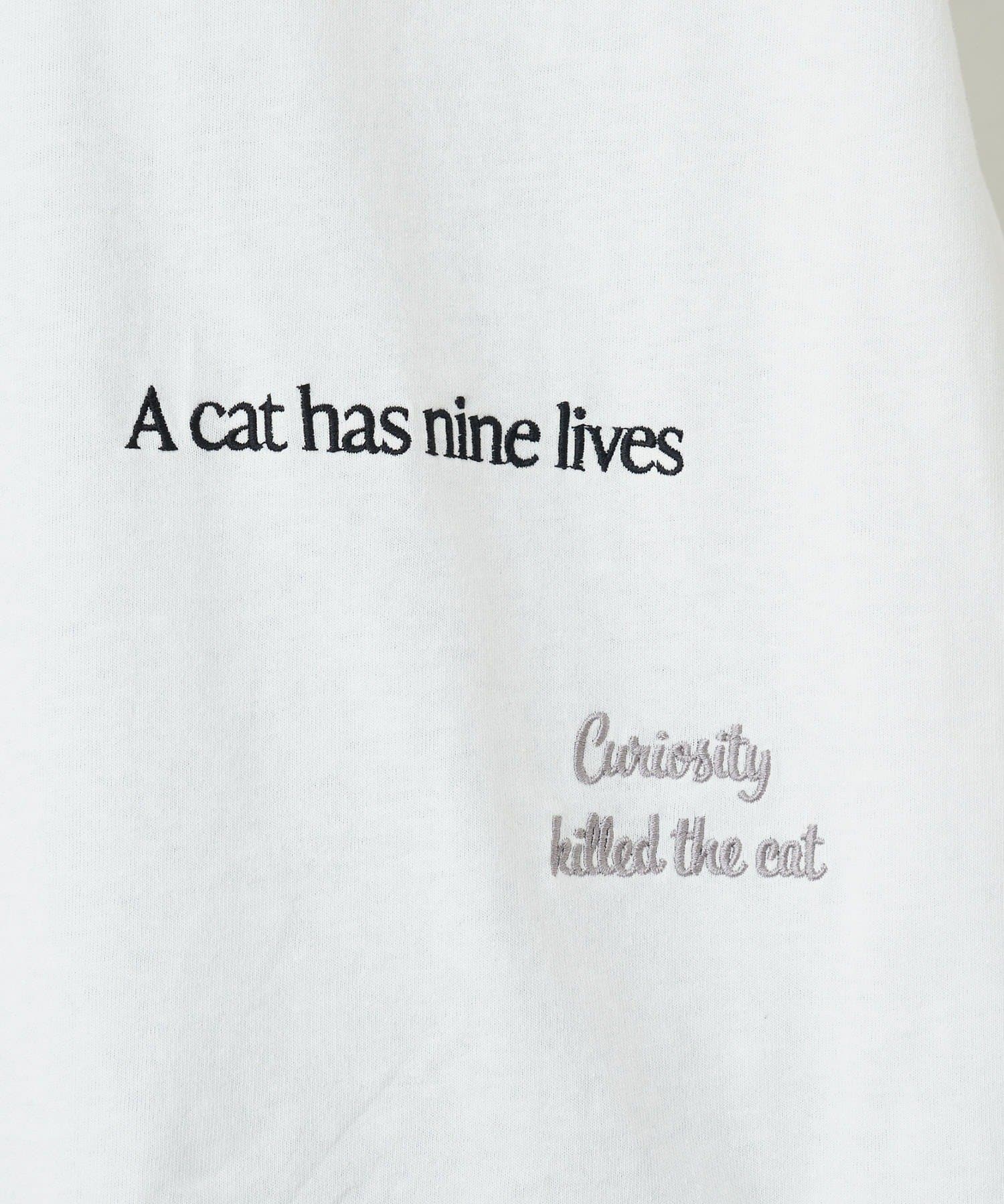 Remind me and forever(リマインドミーアンドフォーエバー) キャット＆刺繍ロゴTシャツ