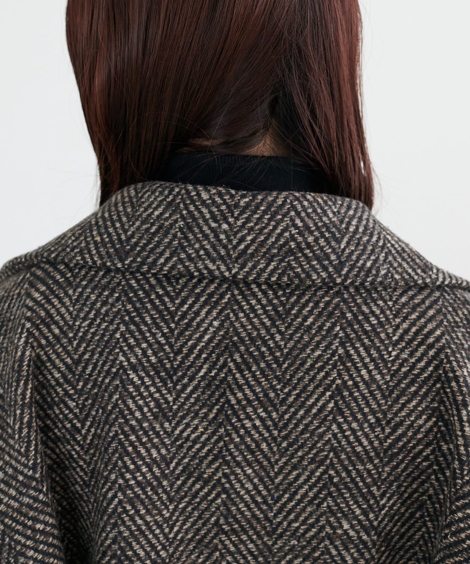 DISCOAT(ディスコート) 【高見え♪/上品アウター/WEB限定】ヘリンボーンダブルテラージャケット