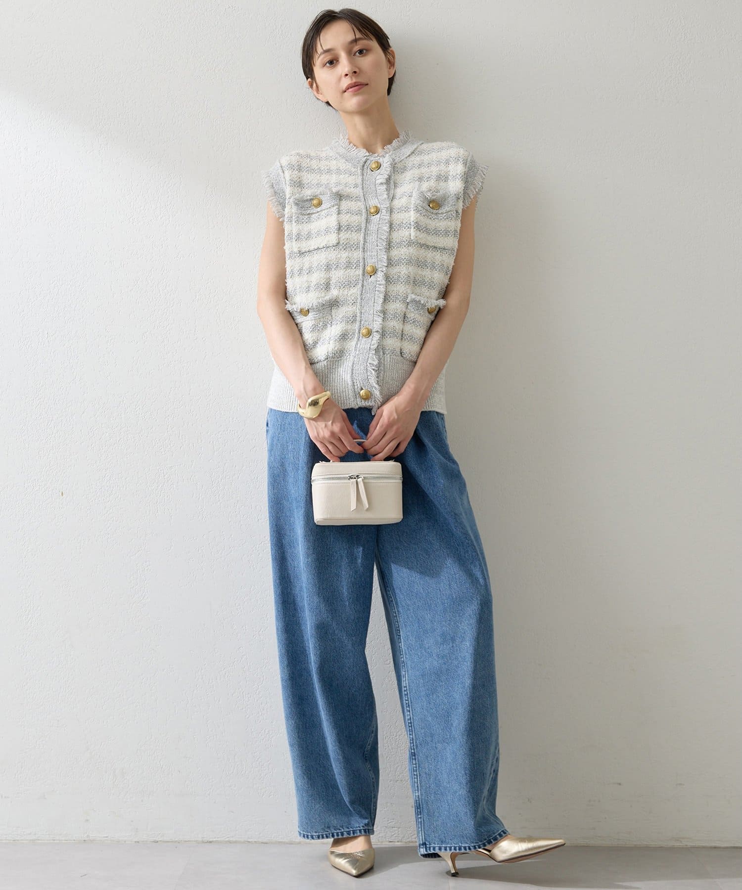 Whim Gazette(ウィム ガゼット) ラップデニムパンツ ラップデニムパンツ | Whim Gazette(ウィム ガゼット)レディース
