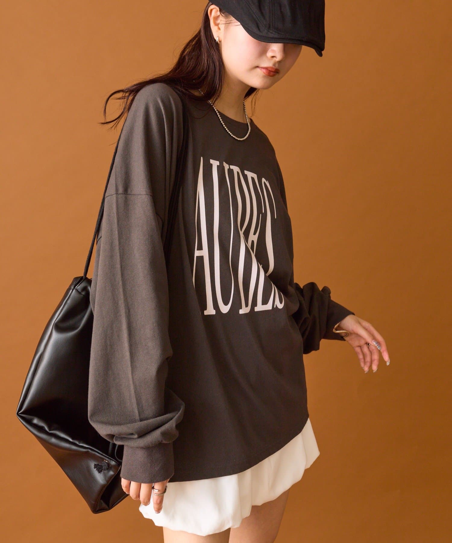 mysticのBIGロゴロングTシャツ