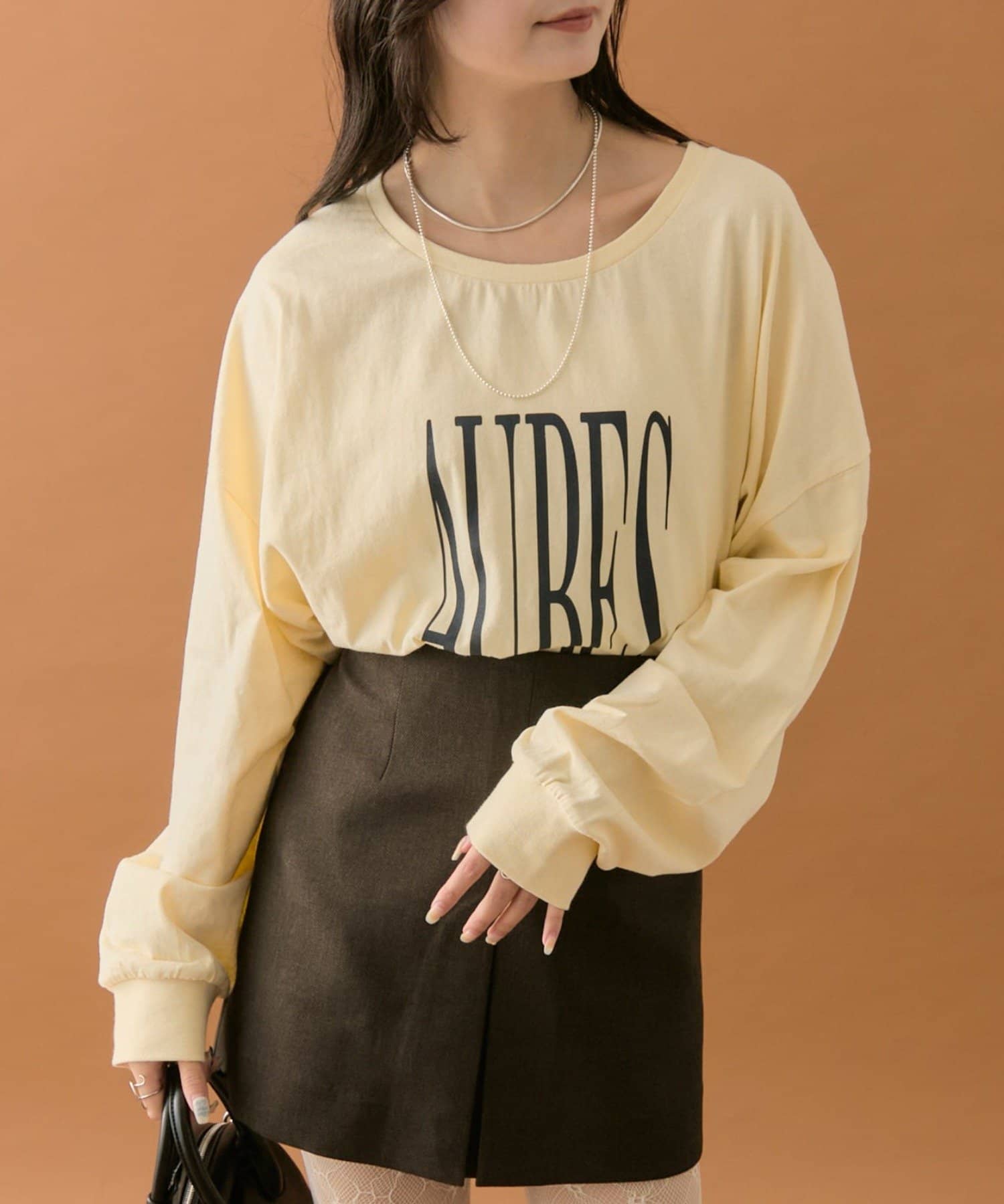 mystic(ミスティック) BIGロゴロングTシャツ