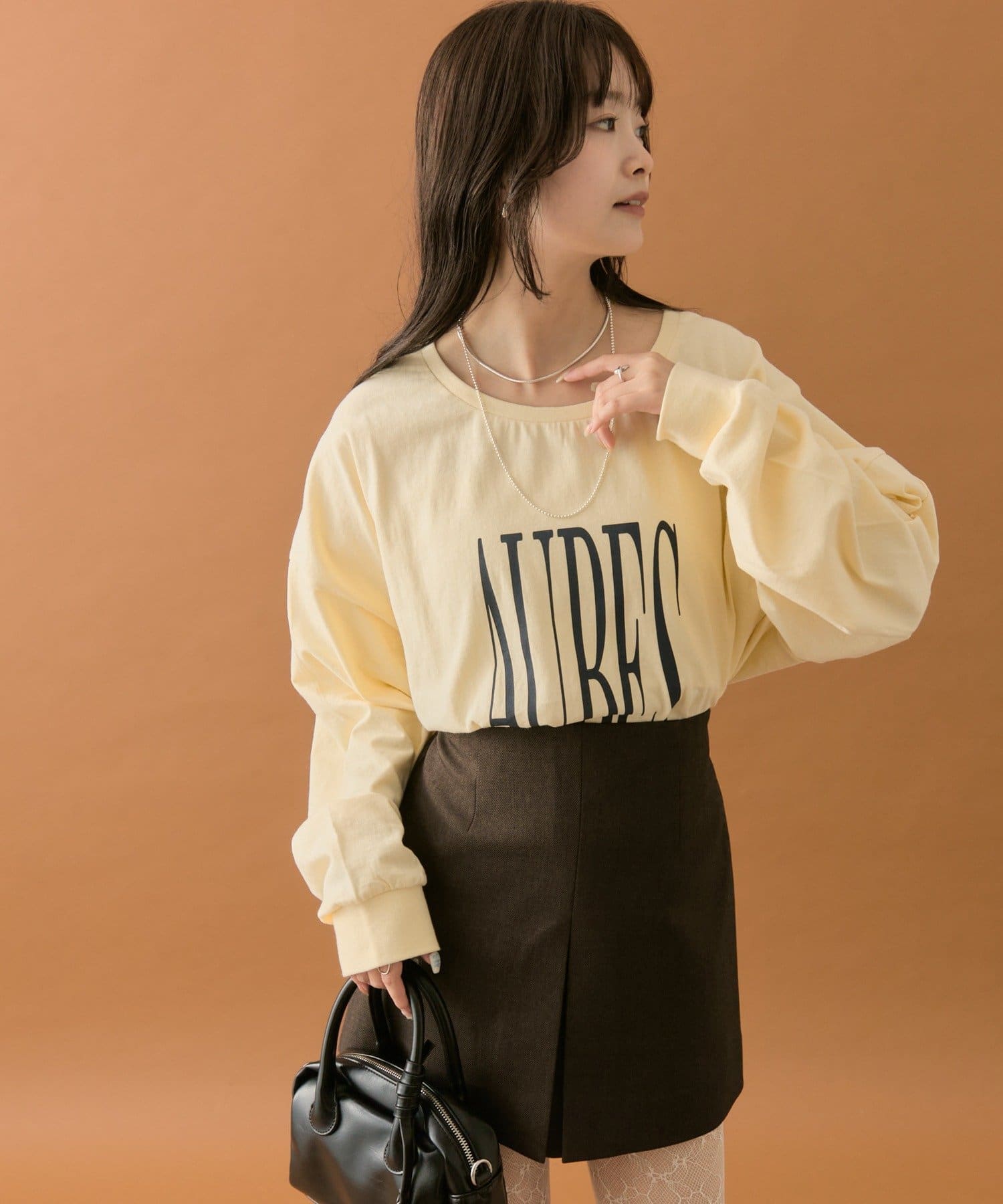 mystic(ミスティック) BIGロゴロングTシャツ