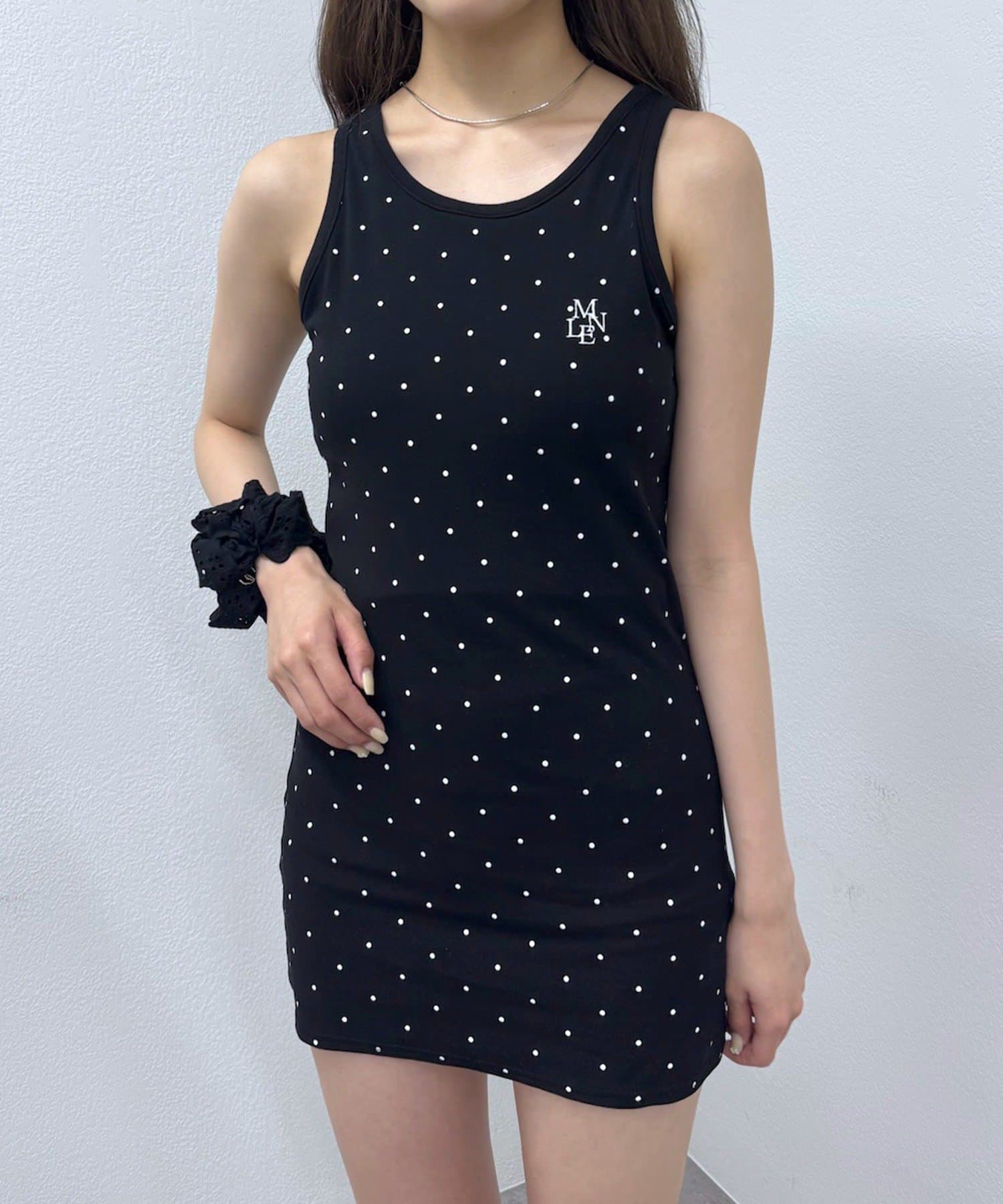 mline(エムライン) [mline]ロゴボーダー カットワンピース