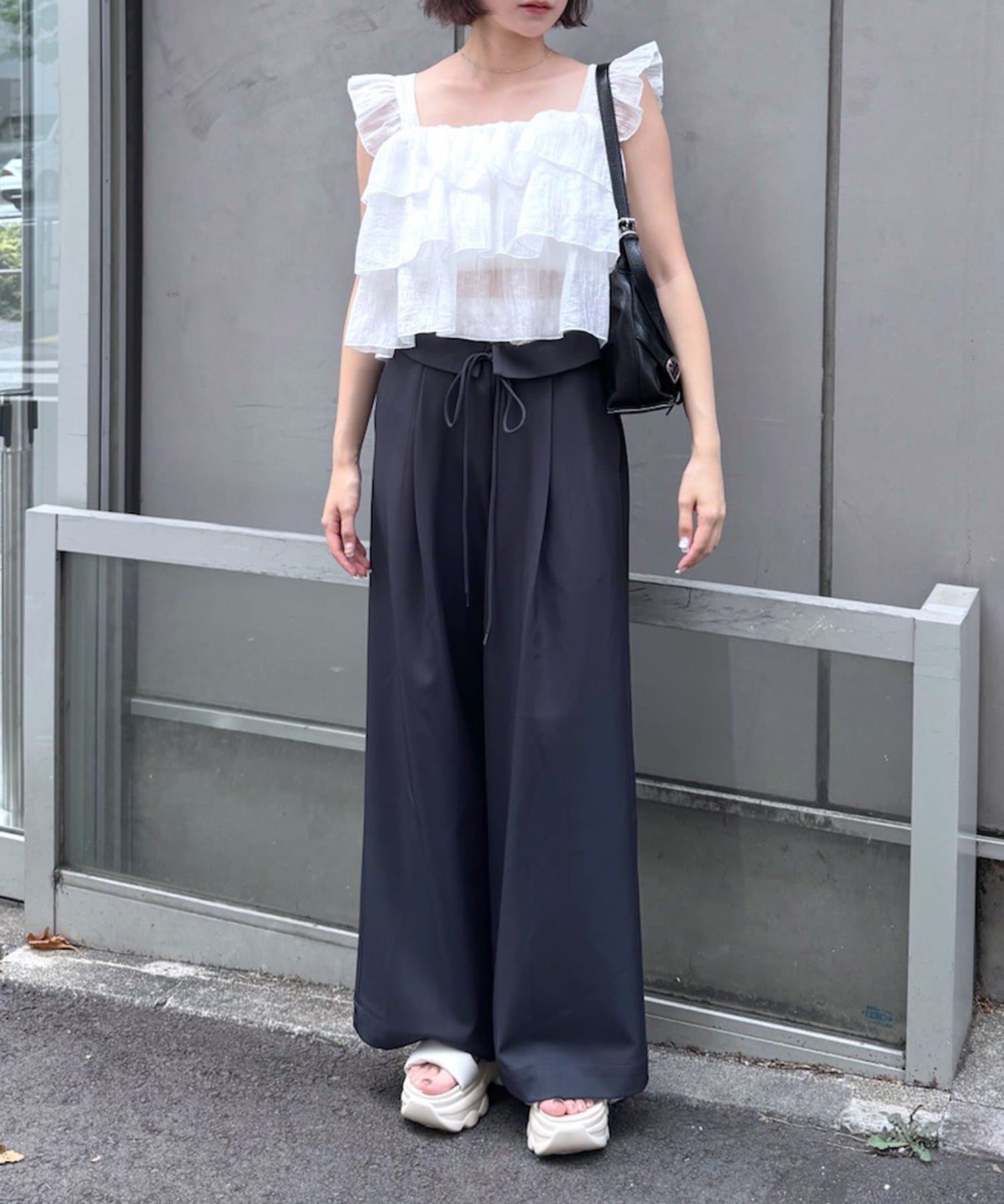 mline(エムライン) [mline]レース レイヤードパンツ