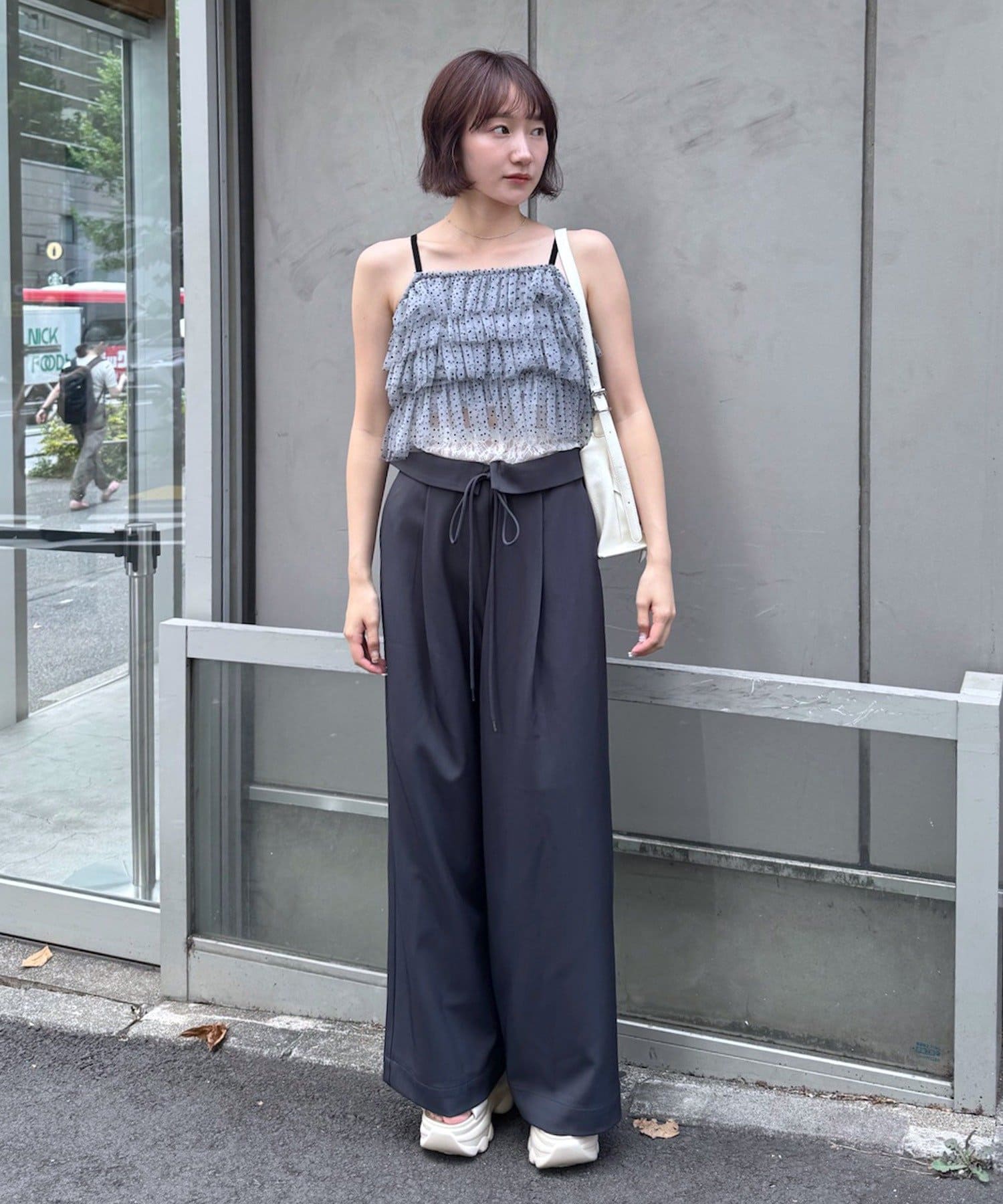 mline(エムライン) [mline]レース レイヤードパンツ