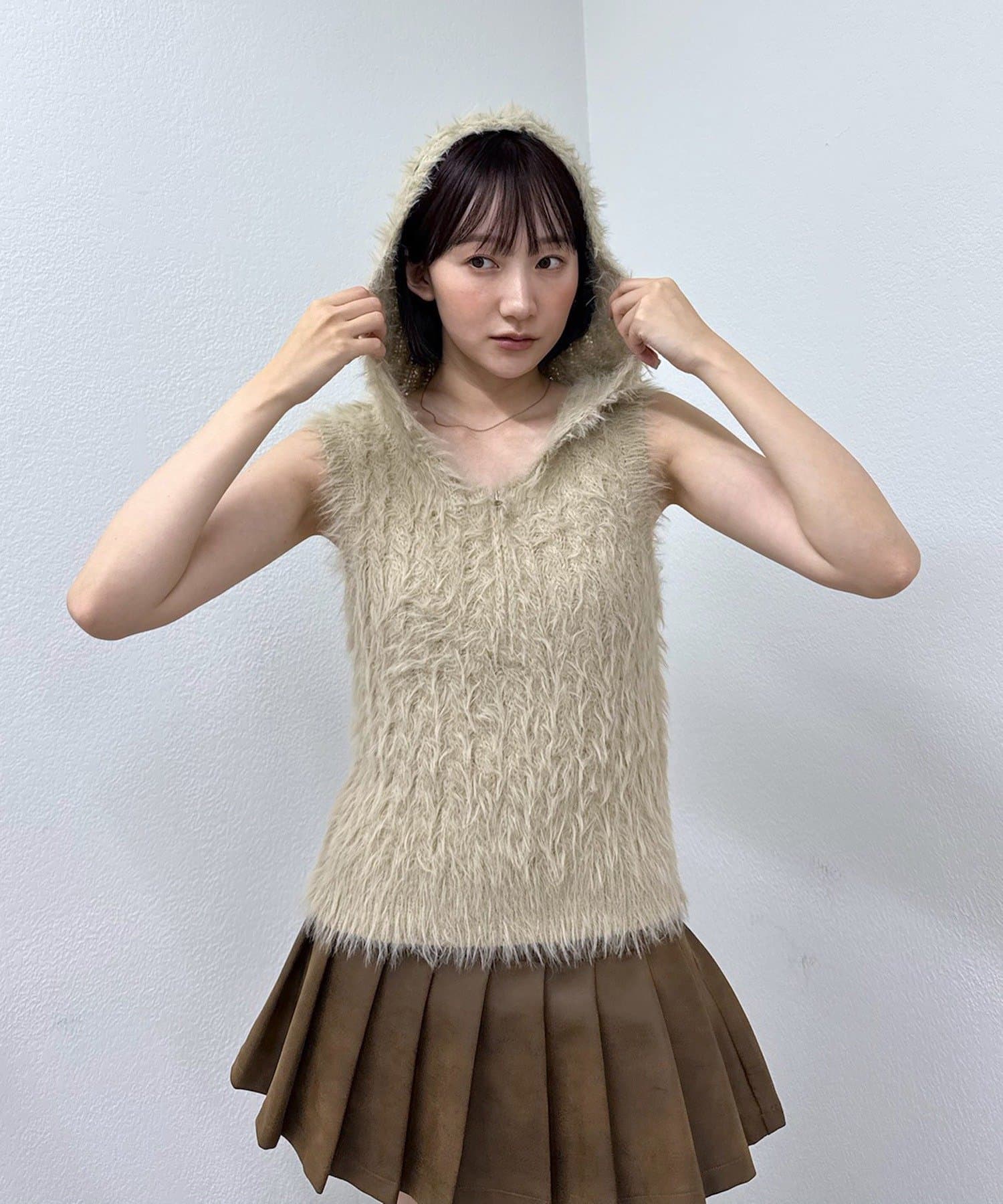 mline(エムライン) [mline]シャギーＺＩＰフーディー