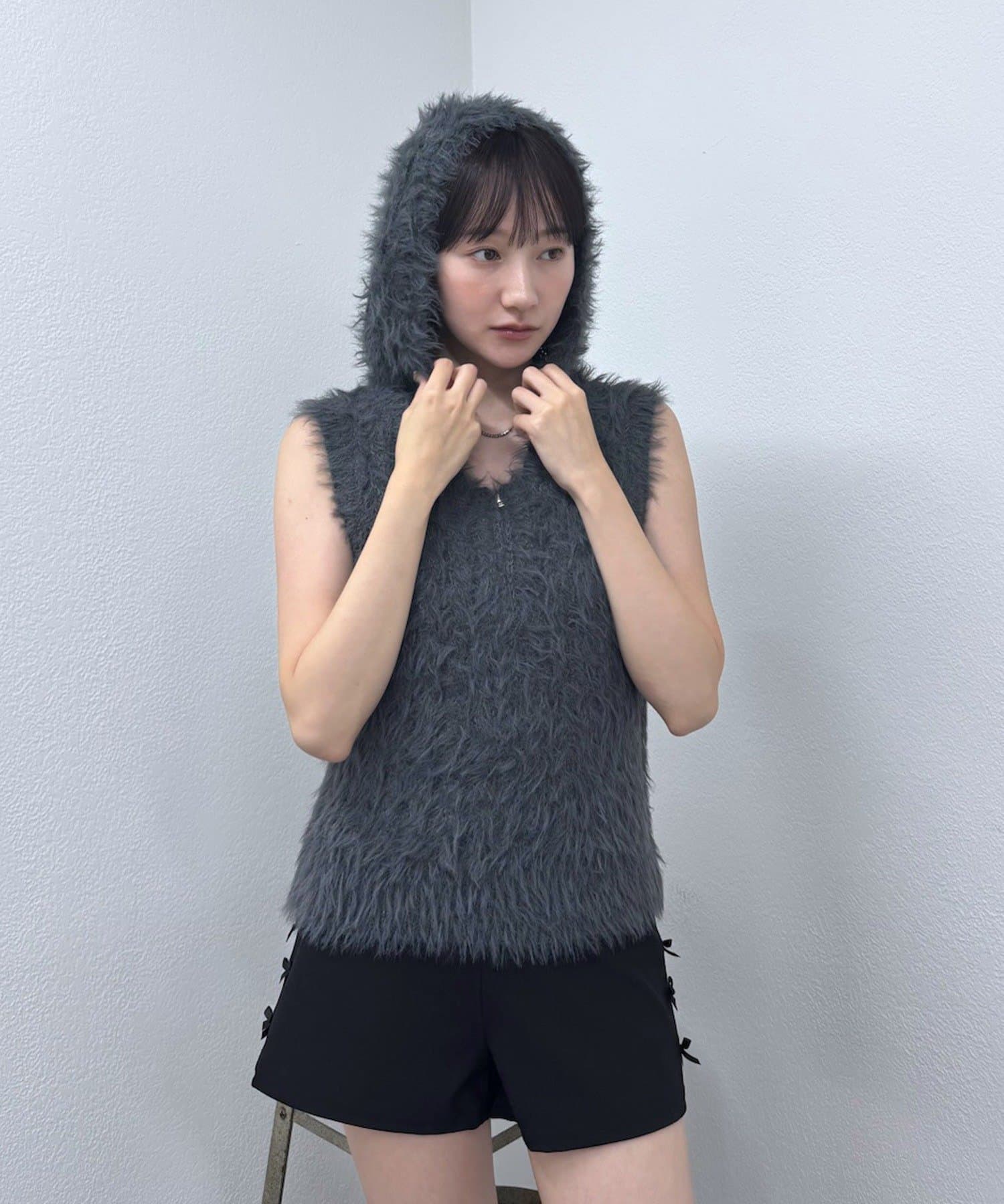 mline(エムライン) [mline]シャギーＺＩＰフーディー