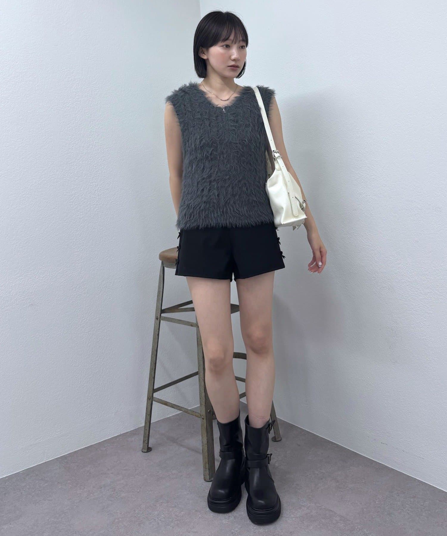 mline(エムライン) [mline]シャギーＺＩＰフーディー