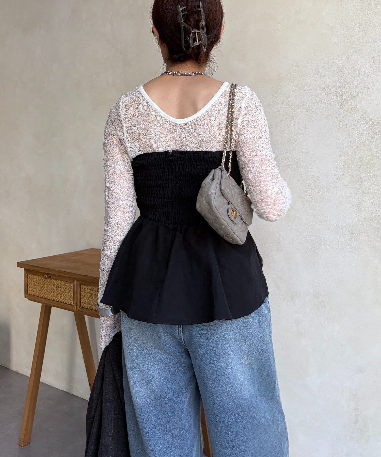 DOUDOU(ドゥドゥ) 【販売後即完売/完売カラー再販決定！】アシメタックビスチェ