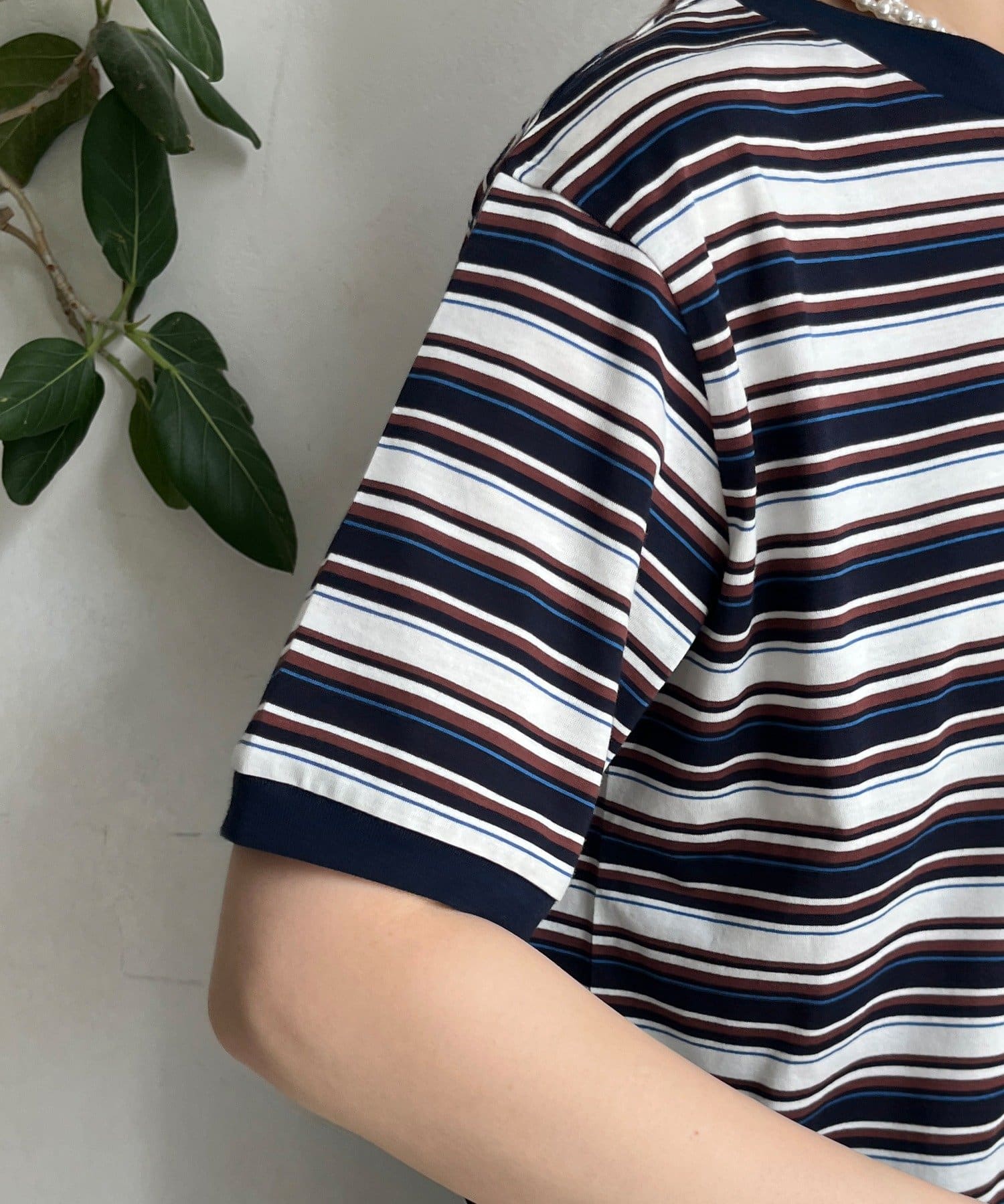 DOUDOU(ドゥドゥ) マルチボーダーTEE