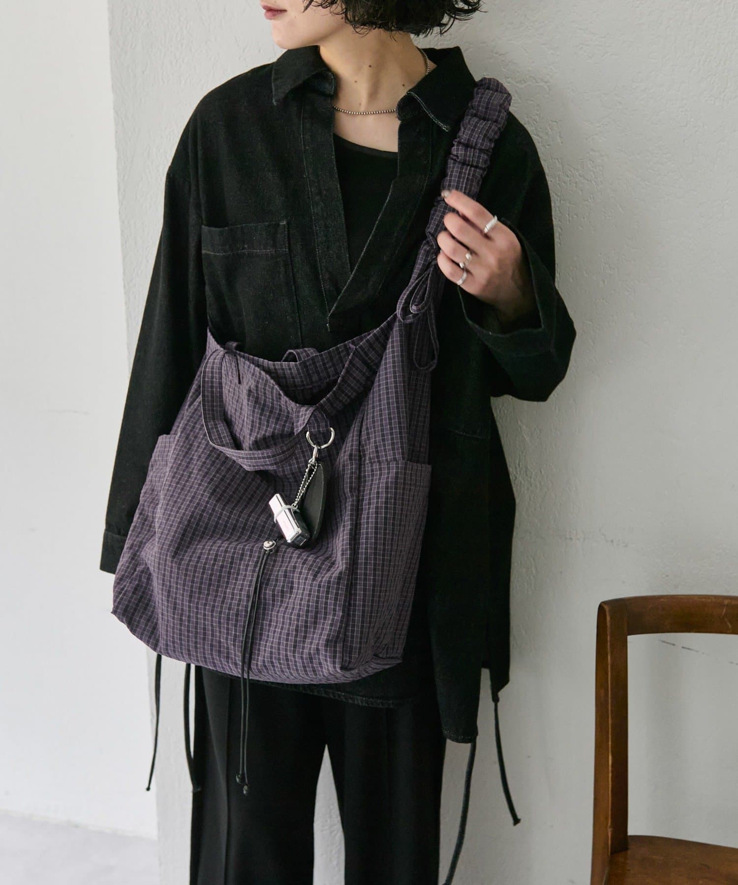 ear PAPILLONNER(イア パピヨネ) 《超軽量340g/A4サイズ対応》ファブリック2WAYショルダーバッグL