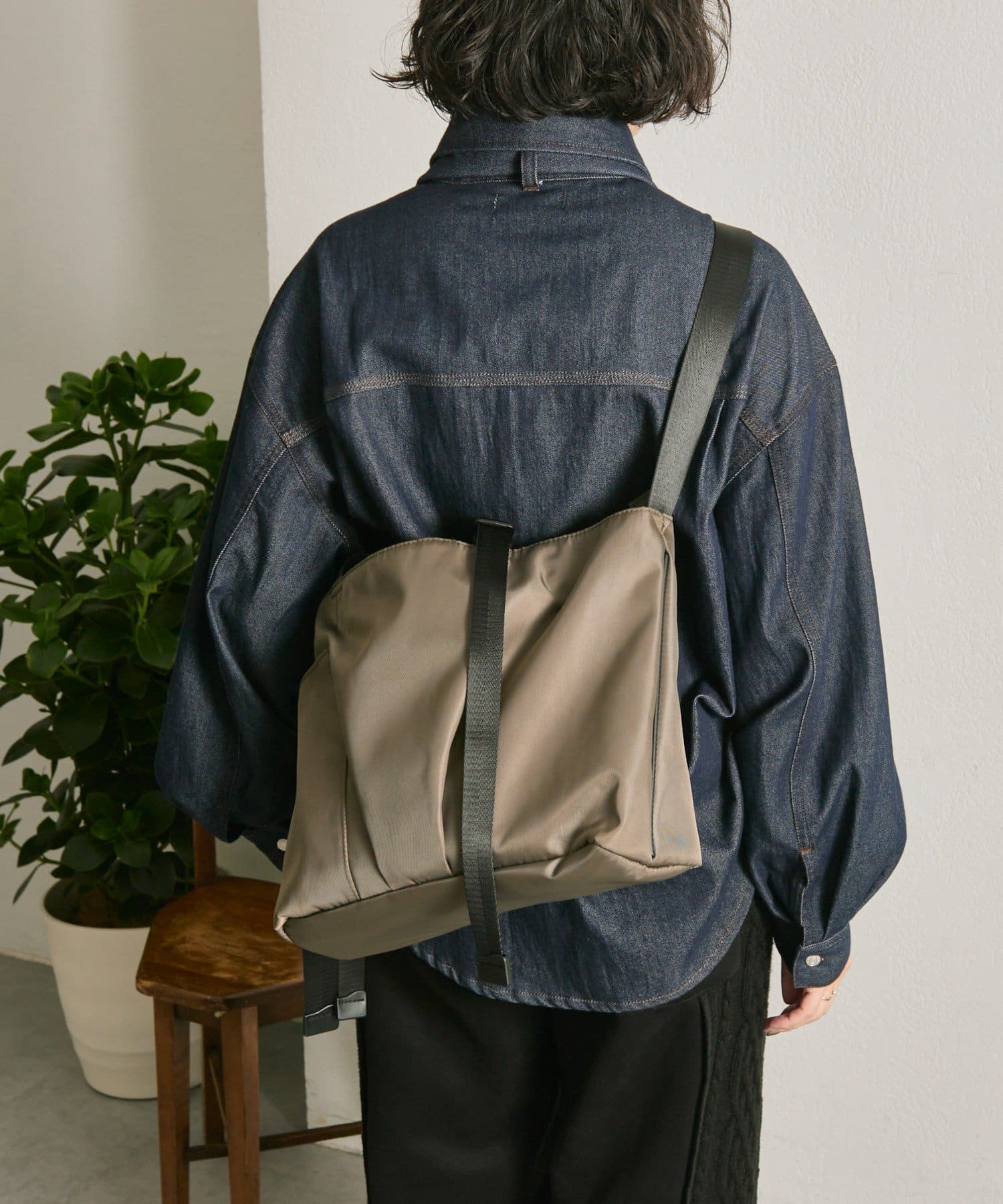 ear PAPILLONNER(イア パピヨネ) 12月19日～再販決定！《インフルエンサーouchi企画》アジャスタートートバッグ横型