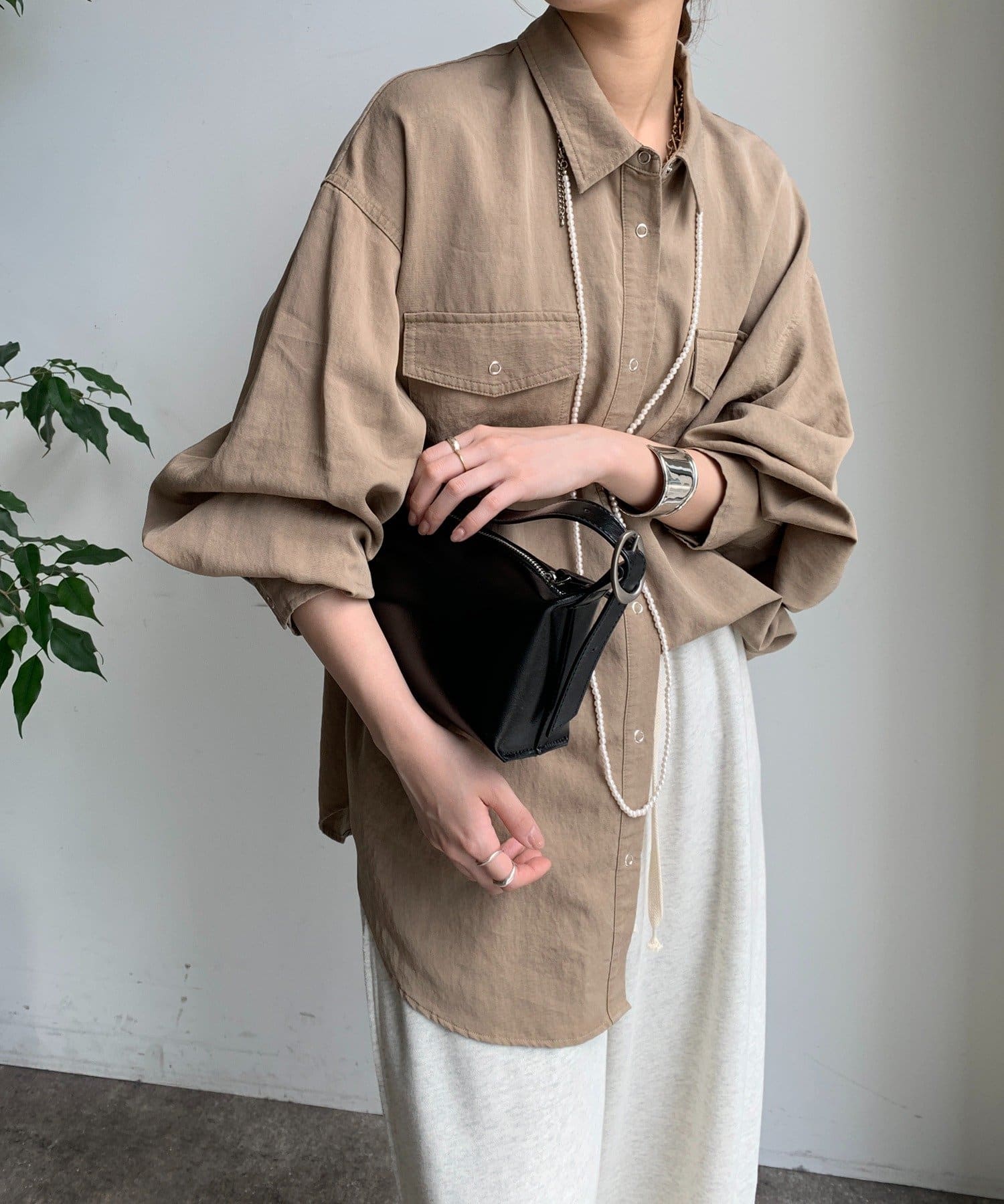 DOUDOU(ドゥドゥ) ワンハンドルバケットバッグ