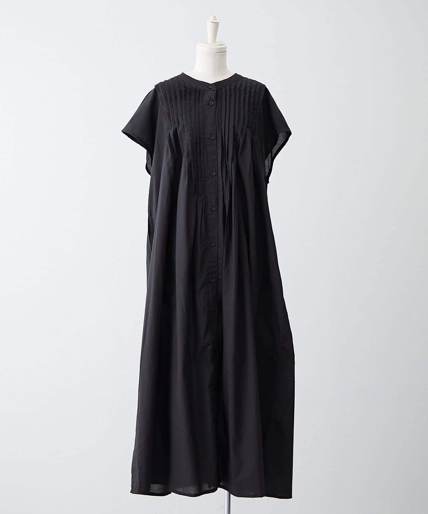 NICE CLAUP / OLIVE des OLIVE OUTLET(ナイスクラップ  / オリーブ デ オリーブ アウトレット) 【RMAF】【NAO】コットン100%フレンチスリーブタックワンピース