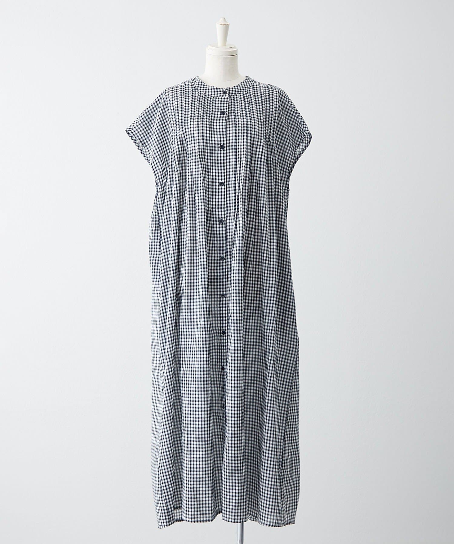 NICE CLAUP / OLIVE des OLIVE OUTLET(ナイスクラップ  / オリーブ デ オリーブ アウトレット) 【RMAF】【NAO】コットン100%フレンチスリーブタックワンピース