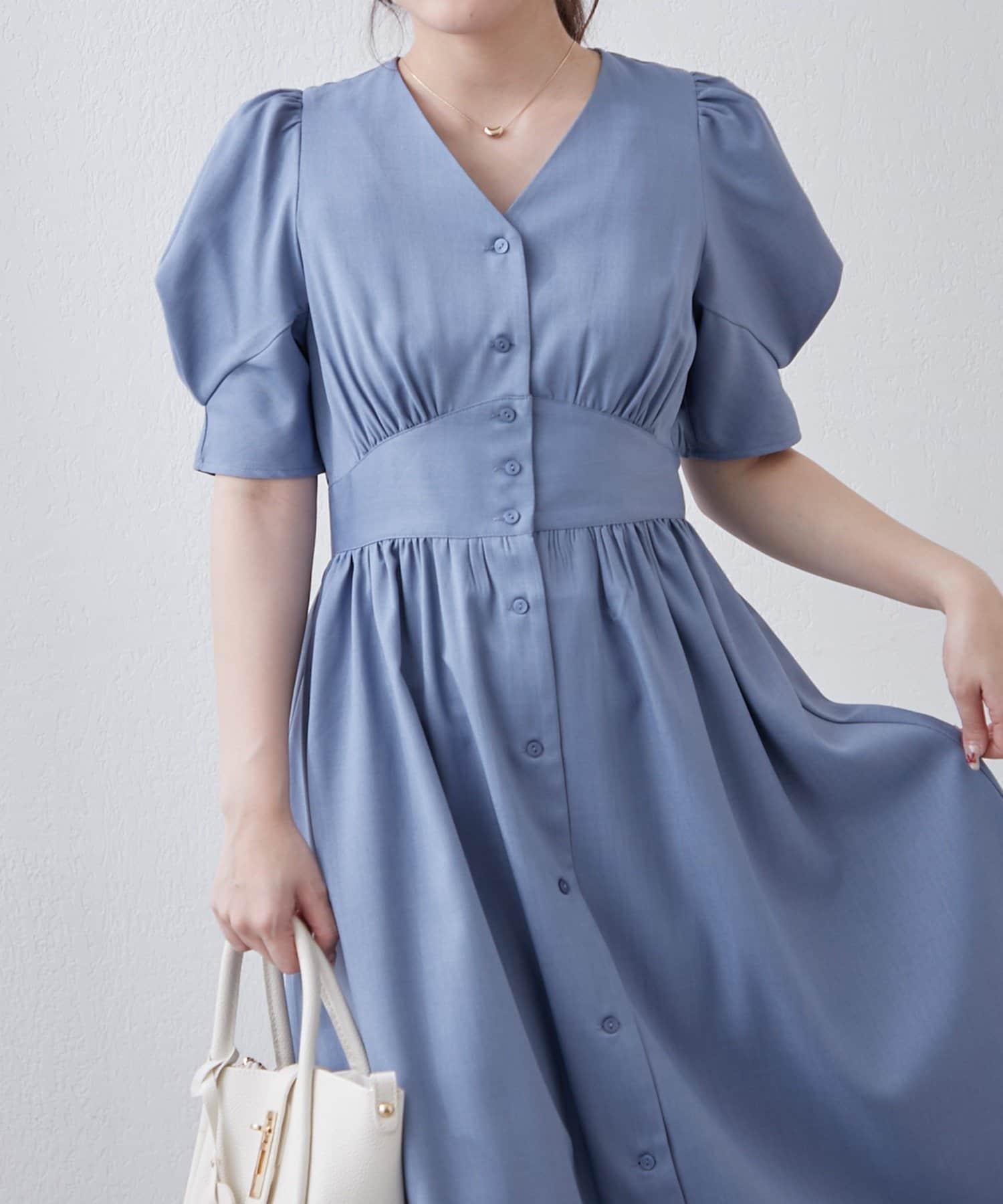 NICE CLAUP / OLIVE des OLIVE OUTLET(ナイスクラップ  / オリーブ デ オリーブ アウトレット) 【RMAF】折り紙袖ワンピース