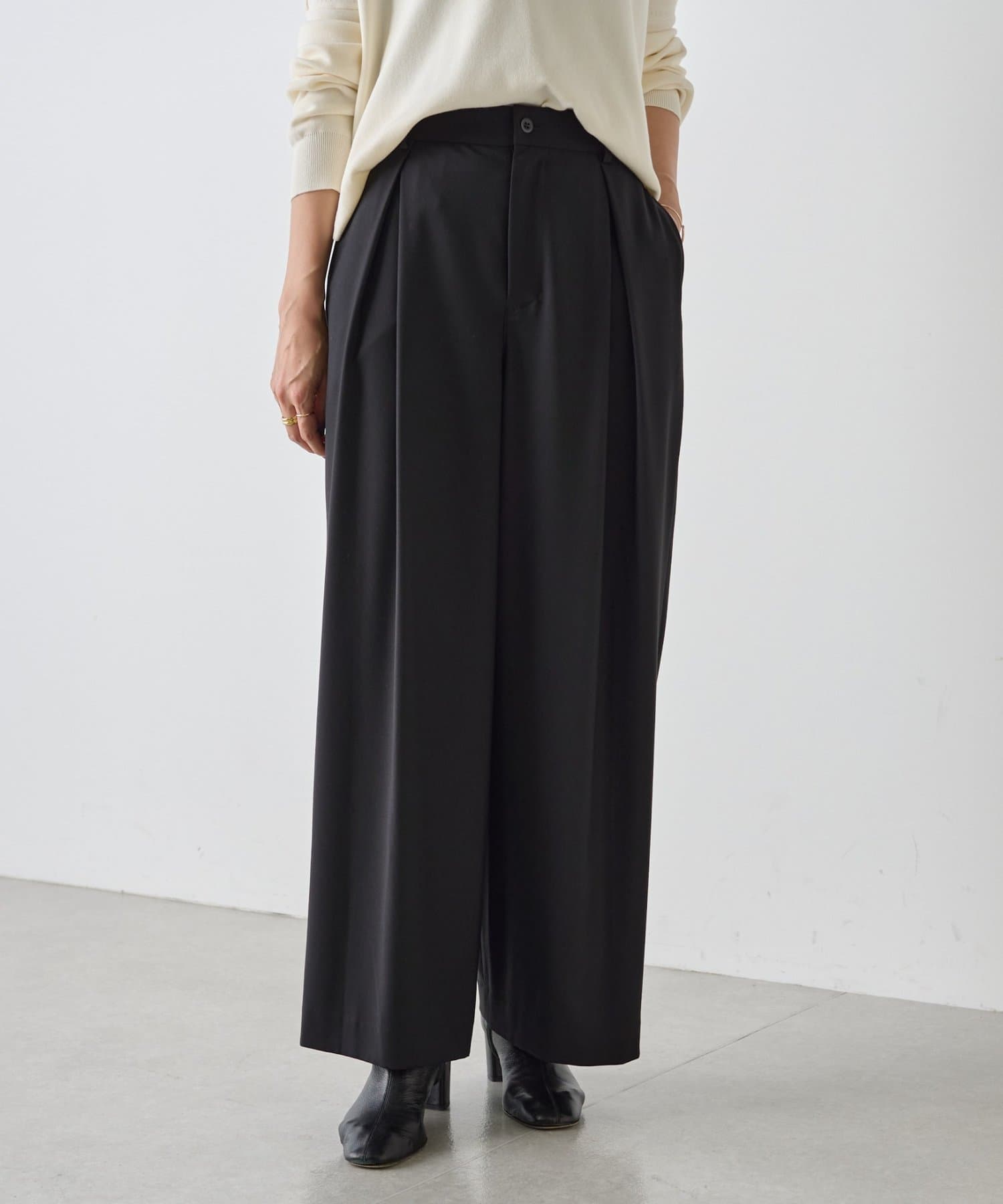 BEARDSLEY バギーパンツ ライトベージュ　ワイドシルエット大きいサイズ2 大きいサイズ＞ メンズライクペインターワイドシルエットパンツ