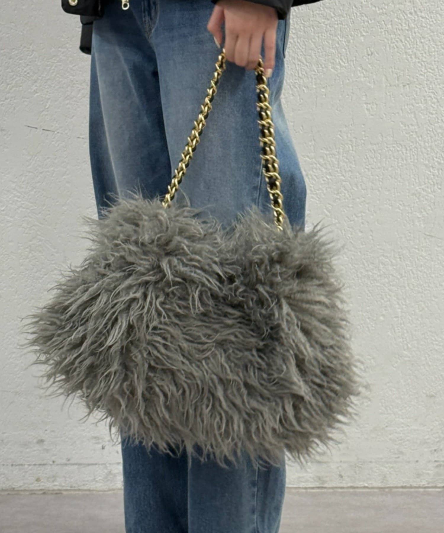 LOUNGEDRESS(ラウンジドレス) VIOLA ELMOファーチェーンBAG