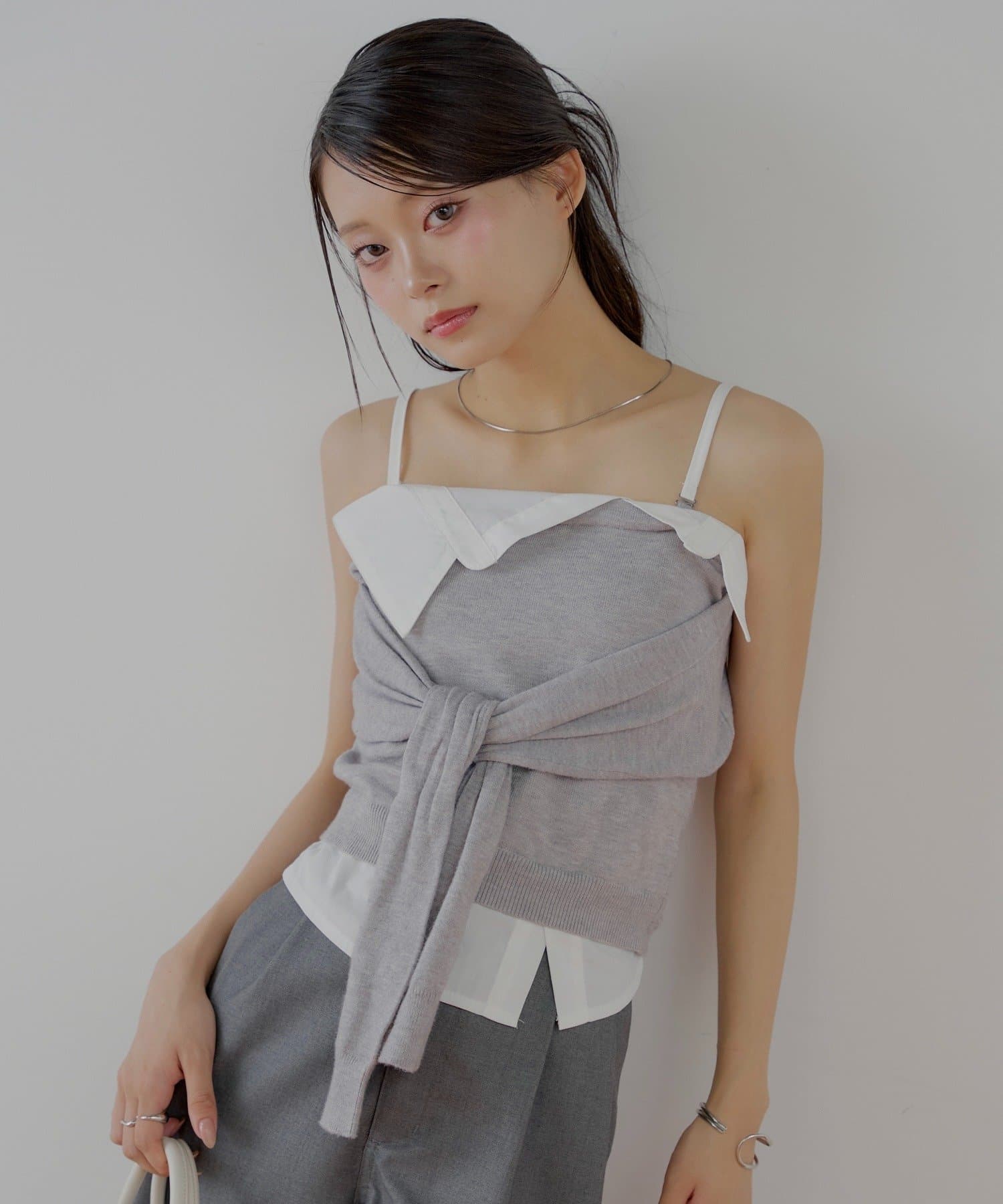 Chico(チコ) 紐取り外しフロント巻きニットベア