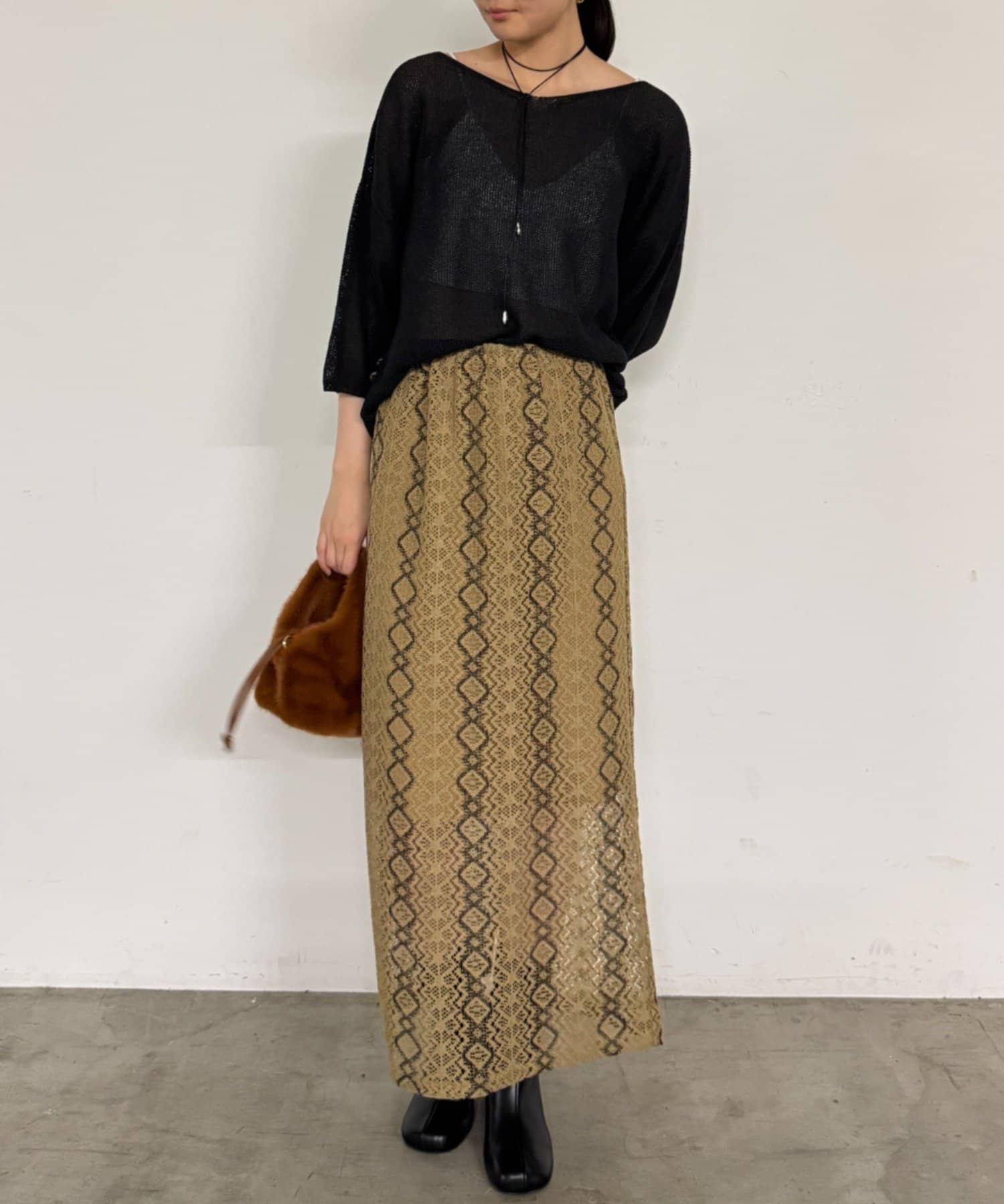 LOUNGEDRESS(ラウンジドレス) ワンハンドルファーチェーンBag