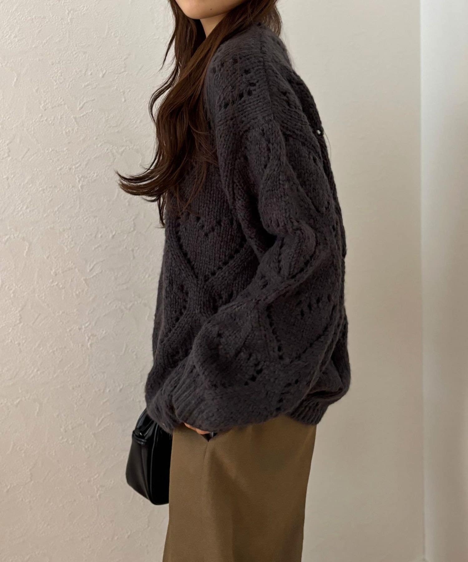 LOCUST(ローカスト) 【甘すぎない着映えニット】 ハート柄ニットプルオーバー