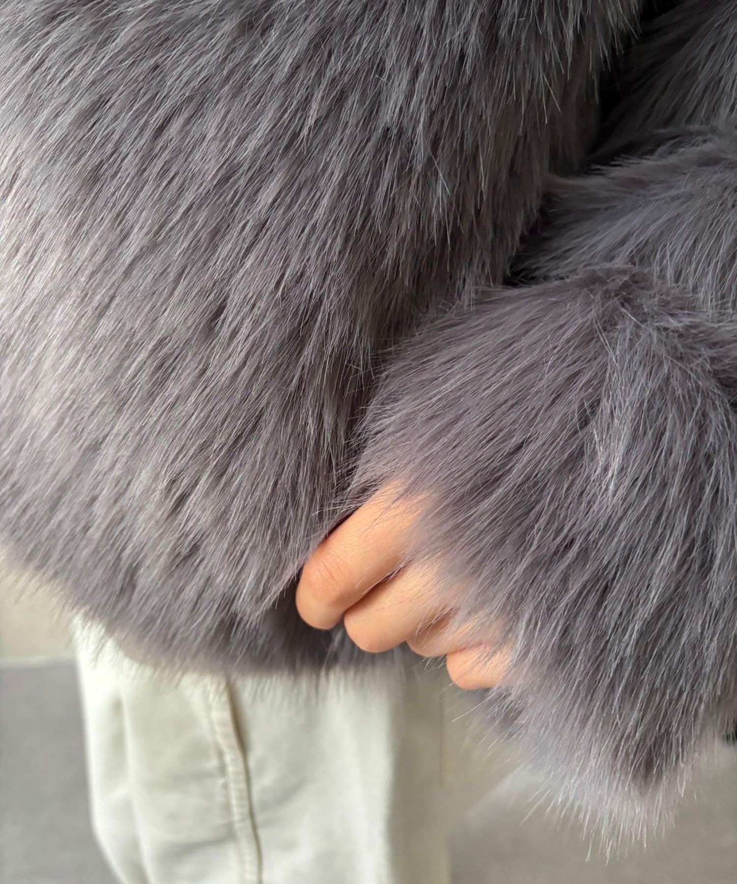 LOCUST(ローカスト) 【上品見え/オケージョンにも】ノーカラーファージャケット