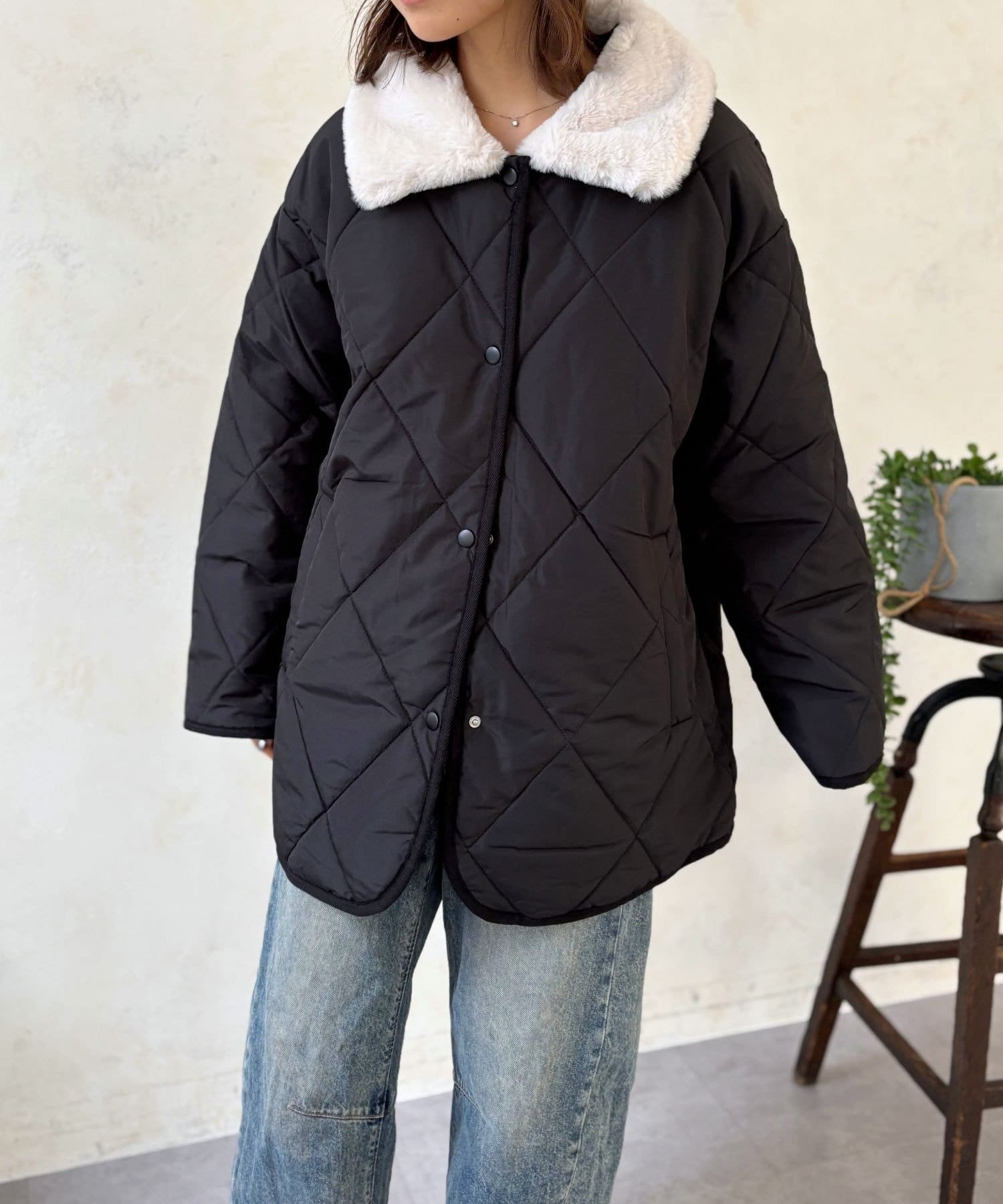 LOCUST(ローカスト) 【大人可愛い】エリファーキルトジャケット