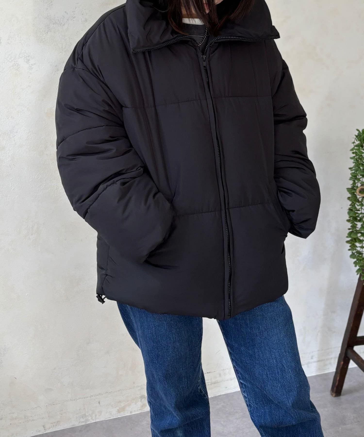 LOCUST(ローカスト) 【軽暖】中綿スタンドブルゾン