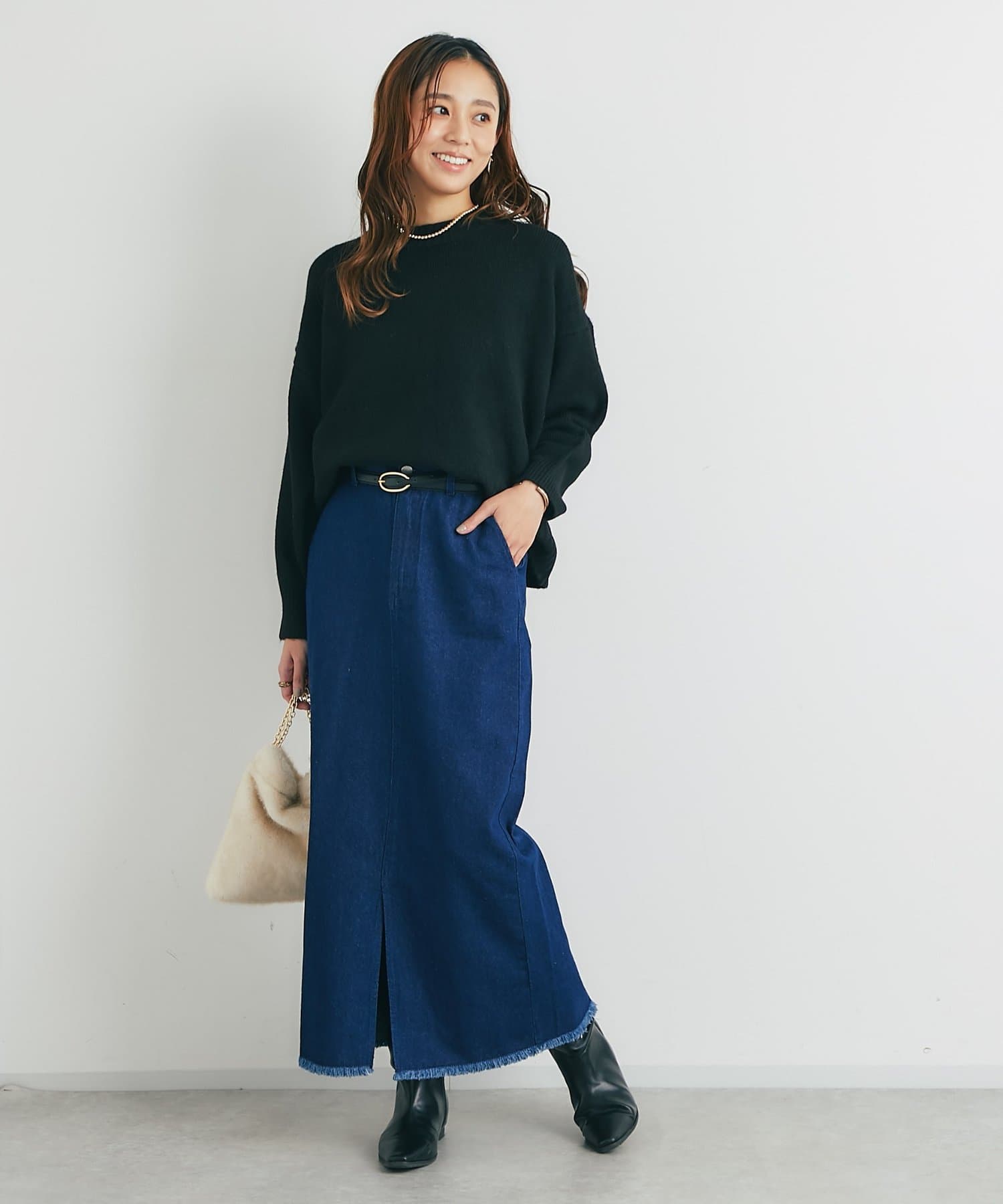 un dix cors(アンディコール) 《人気アイテム・デイリーに活躍◎》ヤクライククルーネックニット