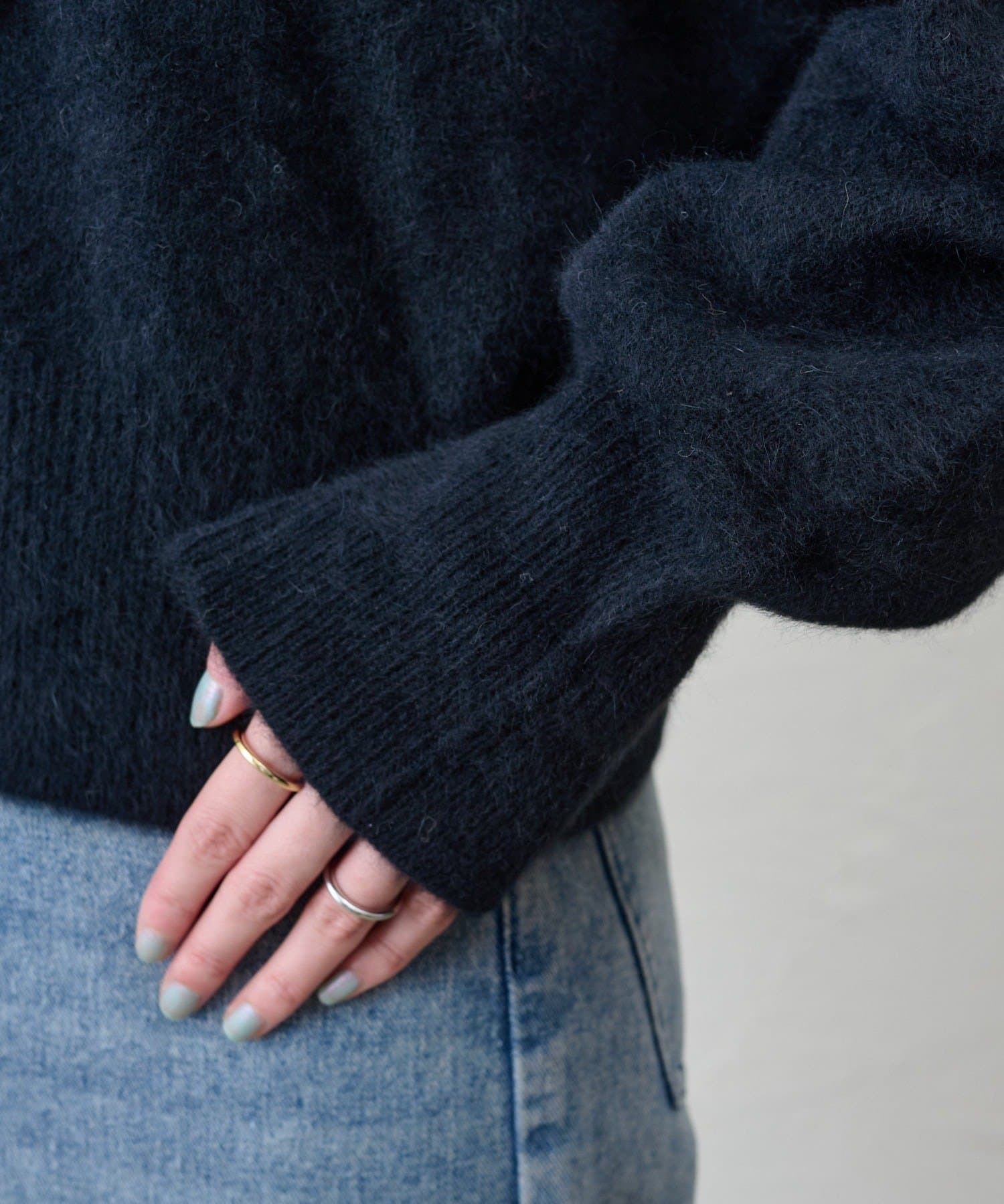 SHENERY(シーナリー) ファーウールタイ付きカーディガン