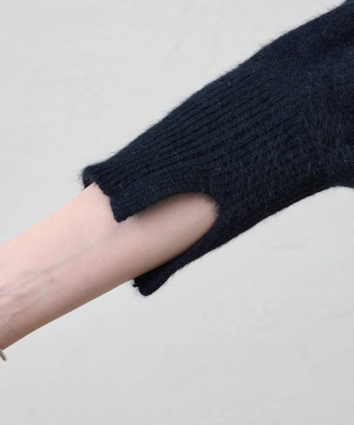 SHENERY(シーナリー) ファーウールタイ付きカーディガン